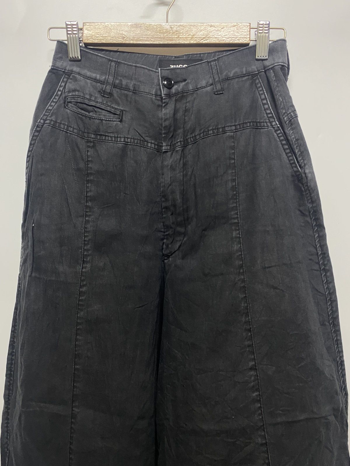 Issey Miyake ZUCCA Japanese Brand Wide Leg Flare Size 26" / US 2 / IT 38 - 3 Thumbnail
