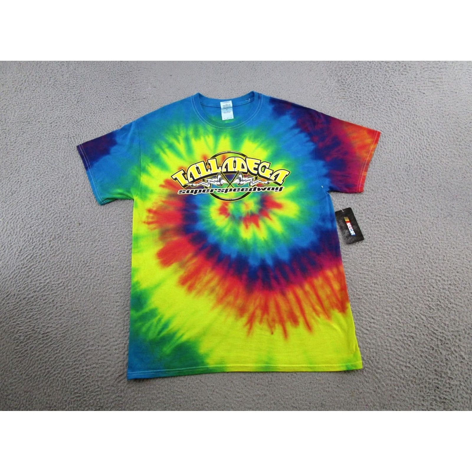 Gildan NASCAR Tee Shirt Shirt Talladega Super Speedway Tie Dye Graphic Gildan Size L Multicolor Cotton Short Sleeve Crew Neck Men Size US L / EU 52-54 / 3 - 2 Thumbnail