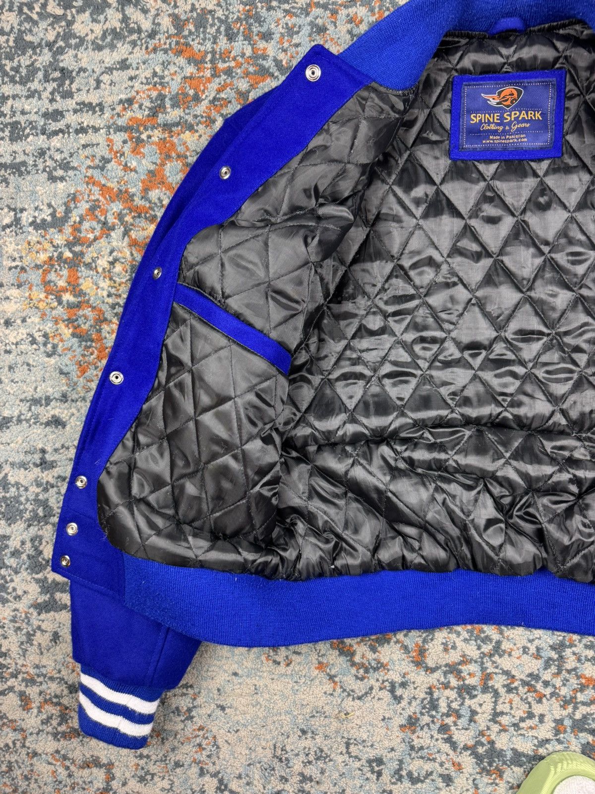 Vintage Vintage 90s Ultramarine wool Varsity Jacket Size US M / EU 48-50 / 2 - 7 Thumbnail