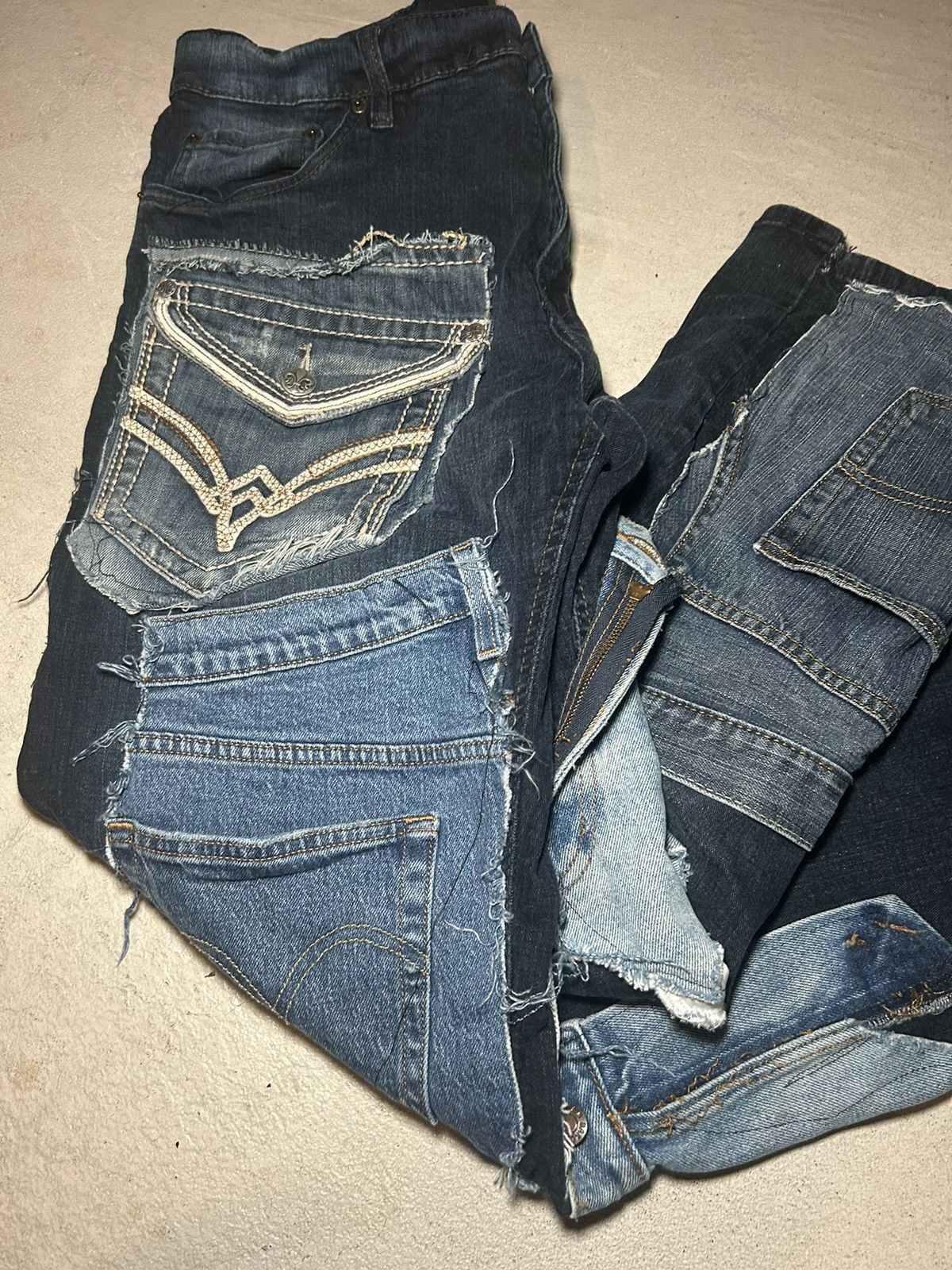 Handmade × Levi's Straight cut handmade jeans multi pocket patchwork Size US 40 / EU 56 - 5 Thumbnail