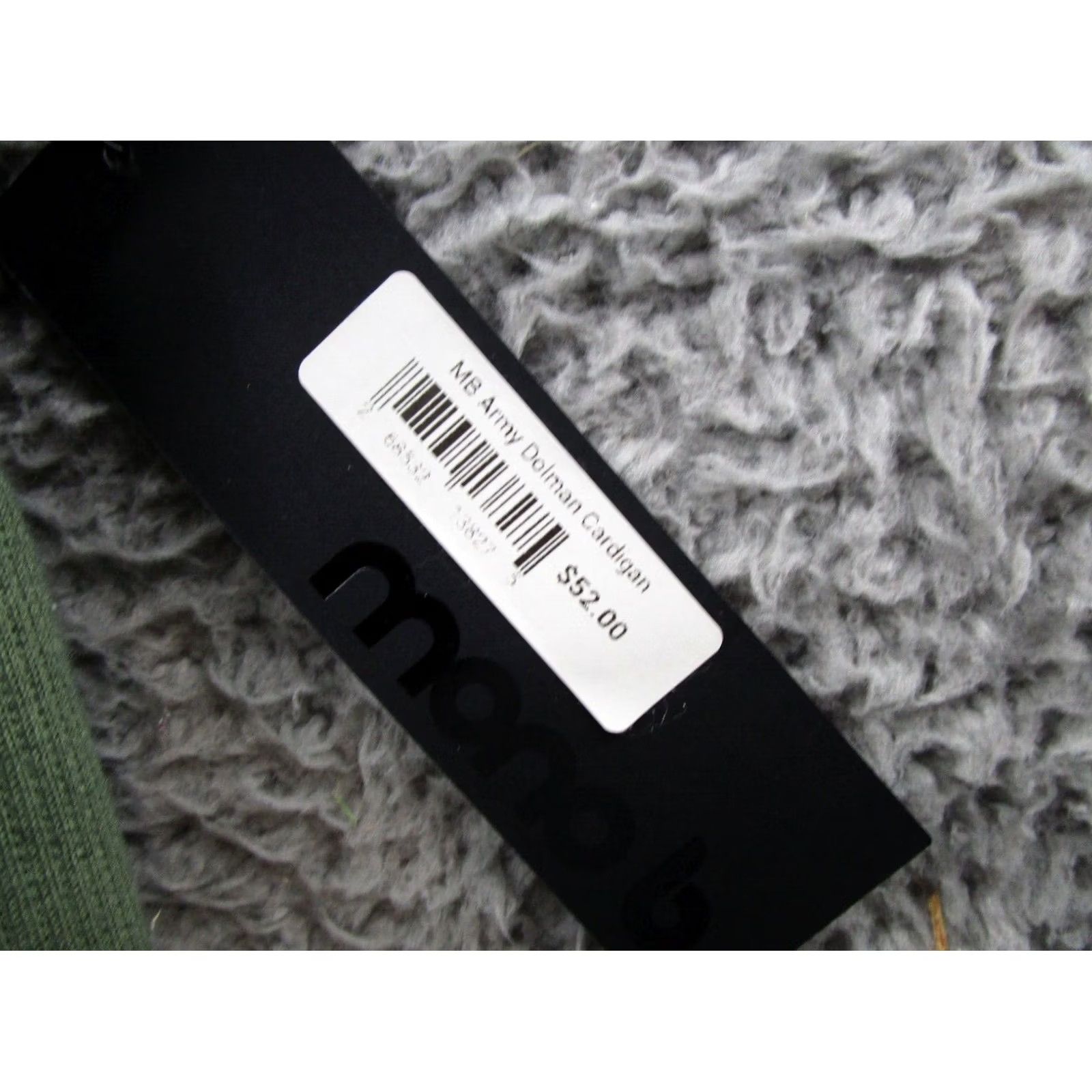 Olive Mono B Military Olive Green Dolman Cardigan Sweater Women's 2XL NEW Size XXL / US 16-18 / IT 52-54 - 3 Thumbnail