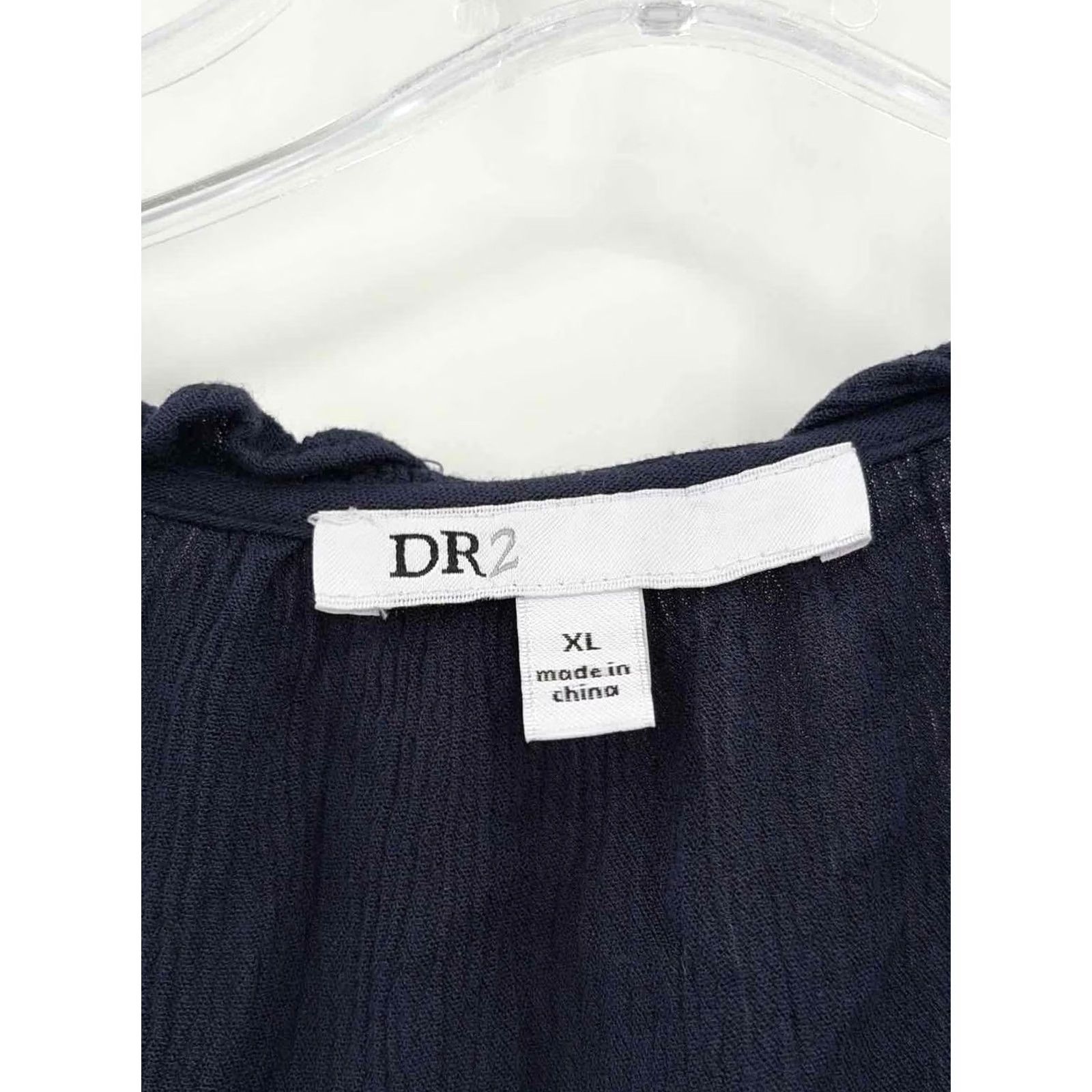 Vintage Pre-Owned DR2 Navy Size XL Long Sleeve Blouse Size XL / US 12-14 / IT 48-50 - 3 Thumbnail