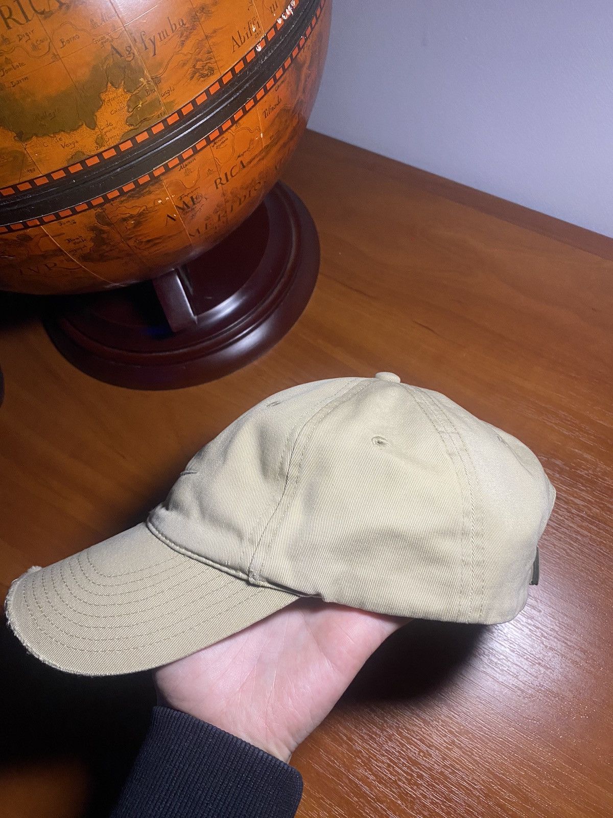Nike × Vintage ARCHIVE nike vintage Y2K cap distressed beige thrashed 80ss Size ONE SIZE - 6 Thumbnail