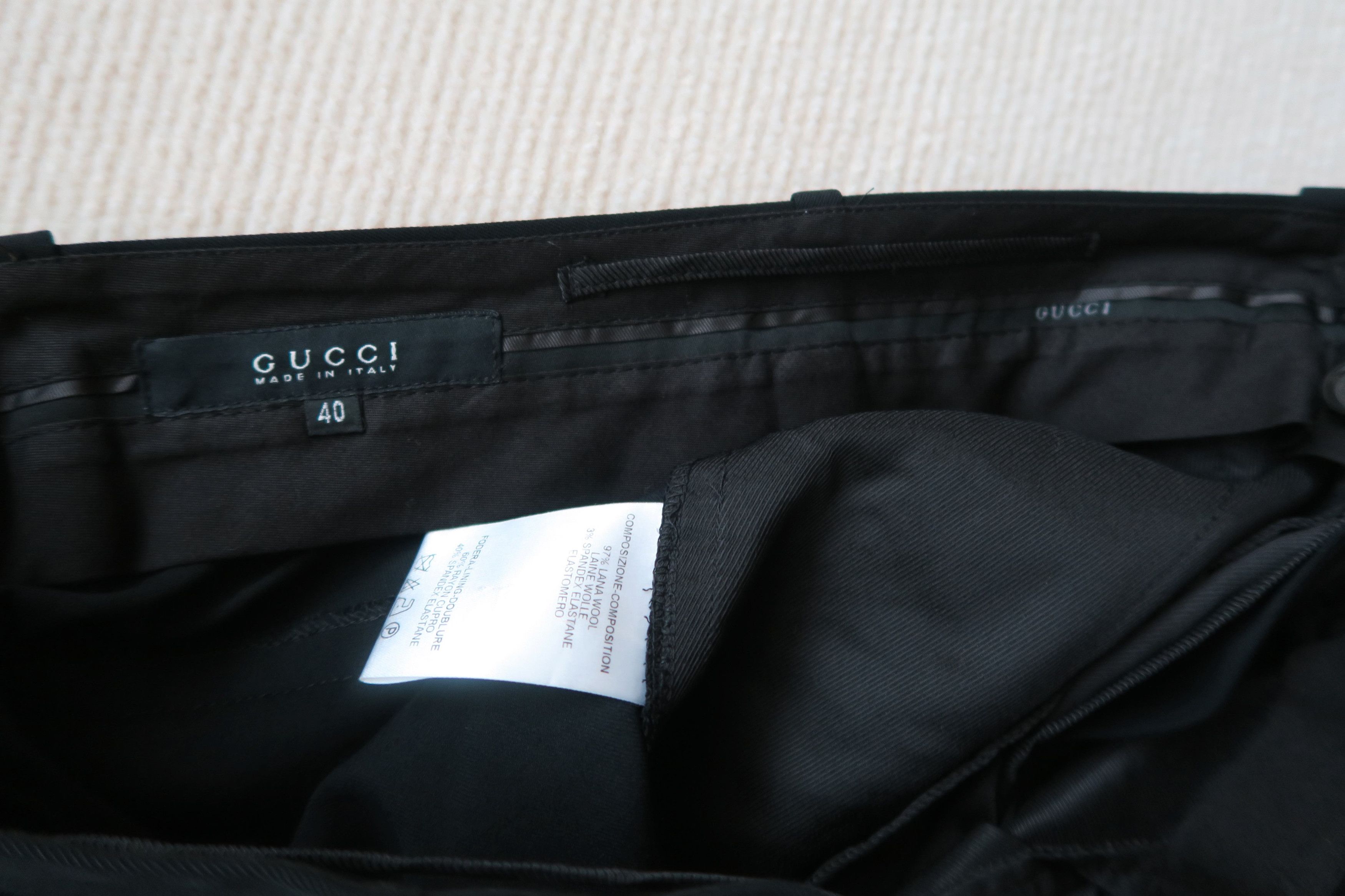 Gucci V Shaped Side Pocket Straight Cut Pants
