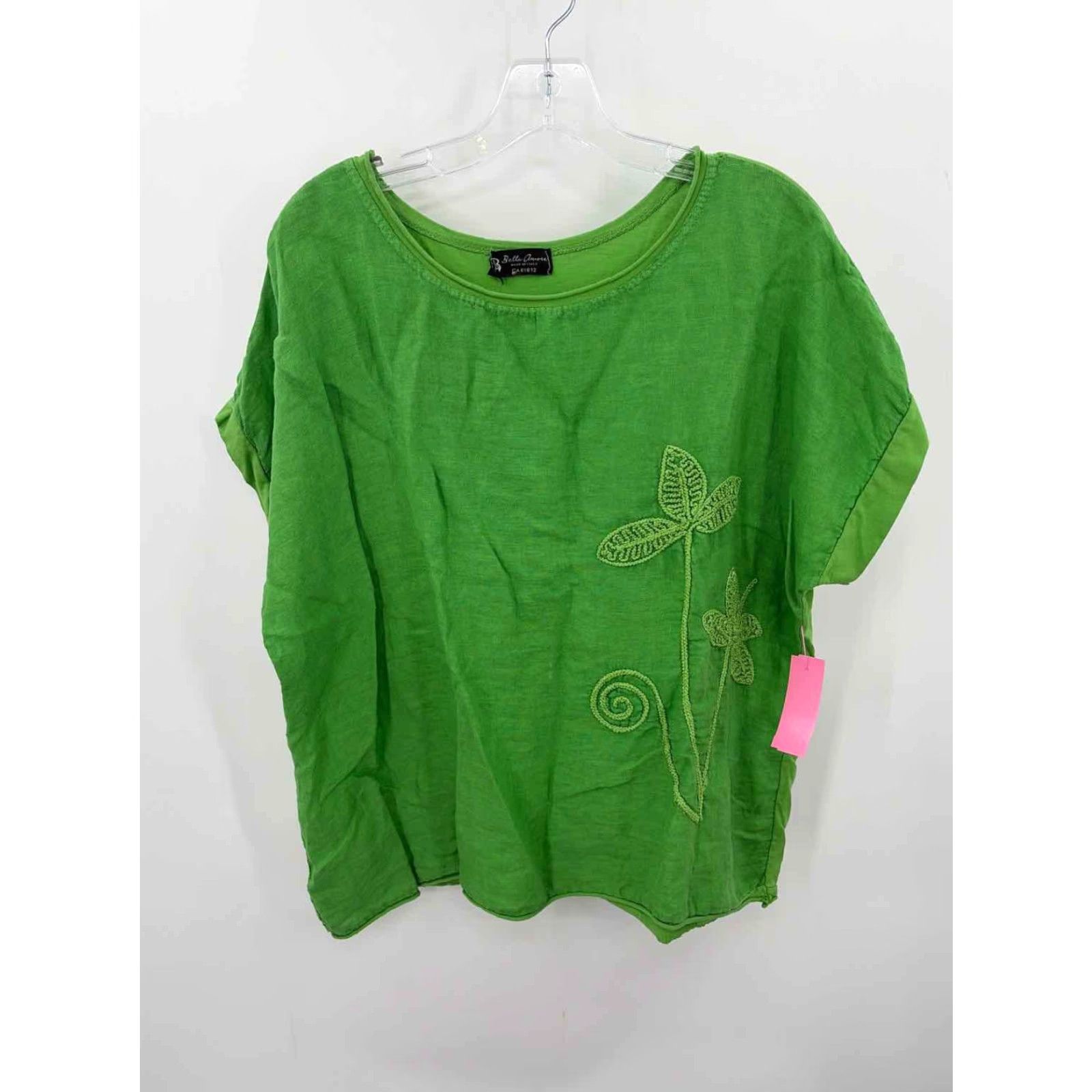 Bell Pre-Owned Bella Amore Green Blouse One Size Size ONE SIZE - 4 Thumbnail