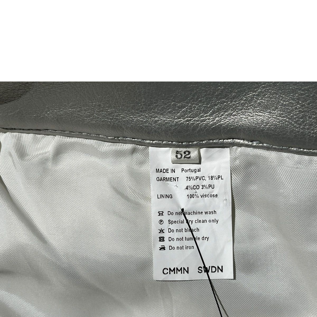 CMMN SWDN Metallic chrome moto pant Size US 34 / EU 50 - 3 Thumbnail