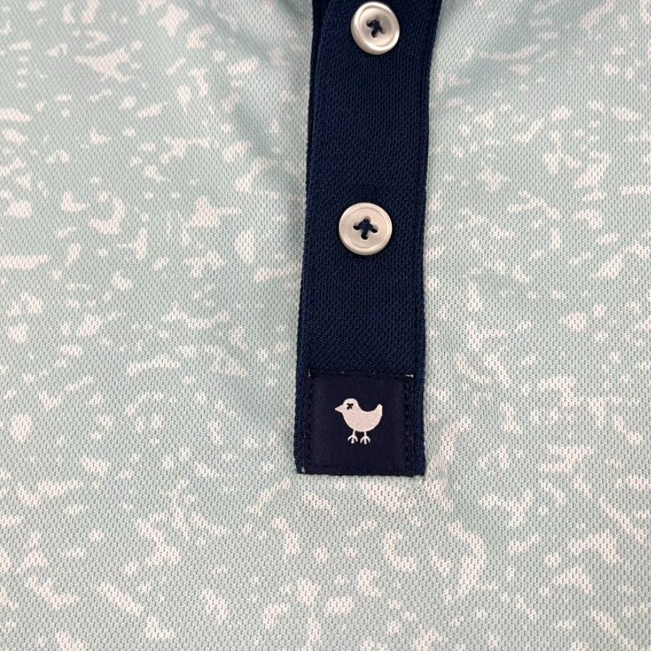 Vintage Bad Birdie Polo Shirt Mens Small Blue Golf Performance Stretch Preppy Casual S/S Size US S / EU 44-46 / 1 - 2 Thumbnail