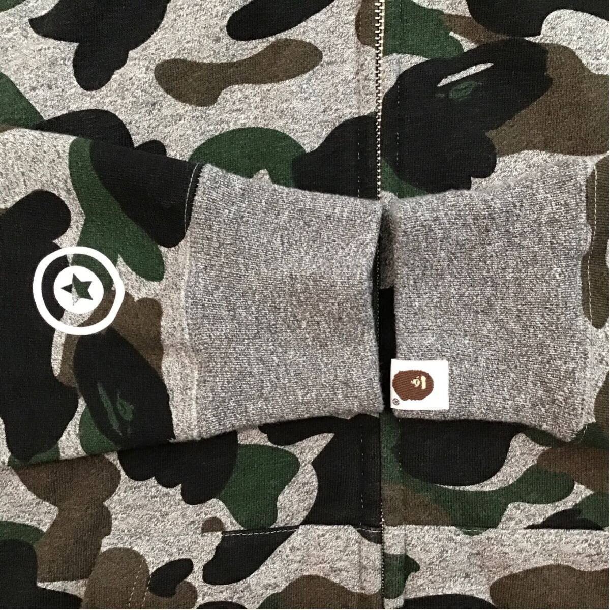 Bape 2015 BAPE Heather gray shark full zip hoodie a bathing ape Size US M / EU 48-50 / 2 - 6 Thumbnail