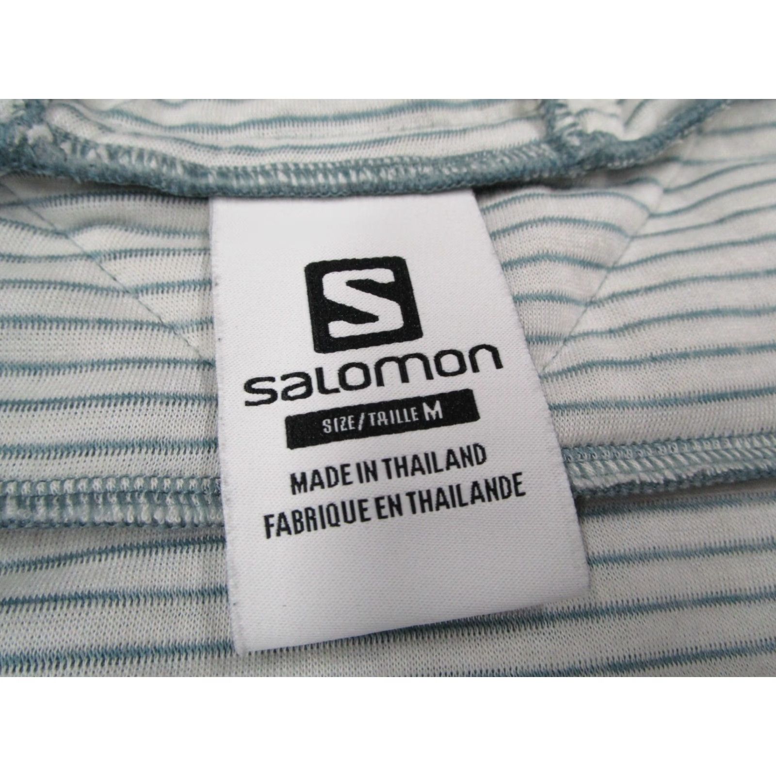 Salomon Salomon Jacket Womens Medium Blue Pertex Quantum Full Zip Hooded Wind-Resistant Pockets Nature Ski Salt Size M / US 6-8 / IT 42-44 - 2 Thumbnail