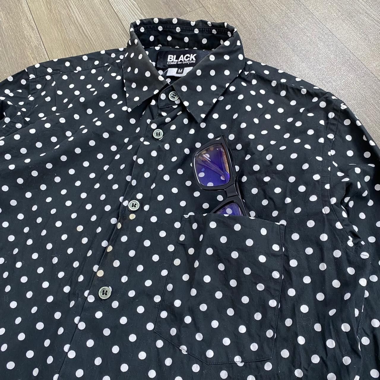 Black Comme des Garcons Polkadot Shirt