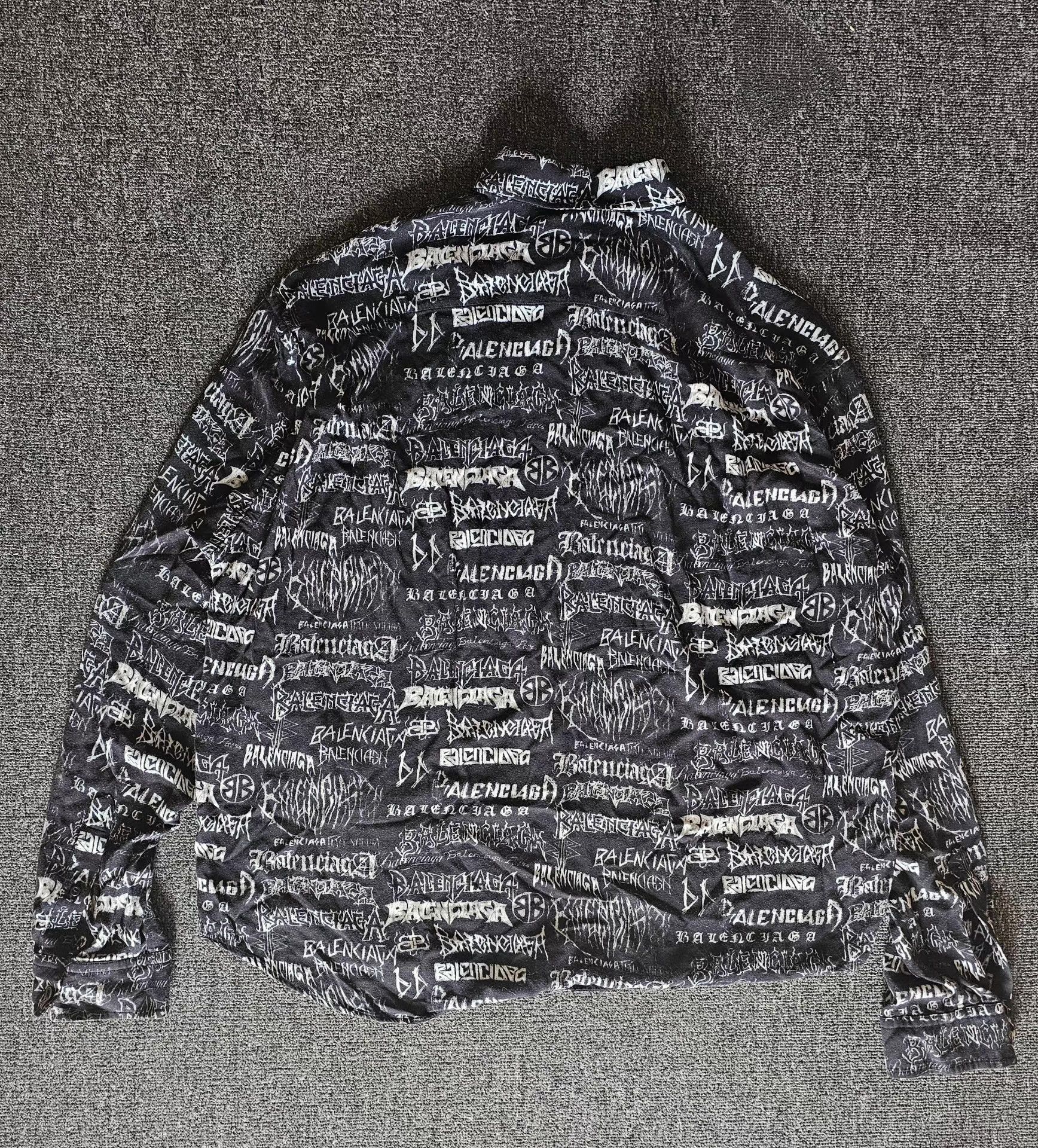 Balenciaga Balenciaga Graffiti Oversized Shirt. Q4 Size US XL / EU 56 / 4 - 4 Thumbnail