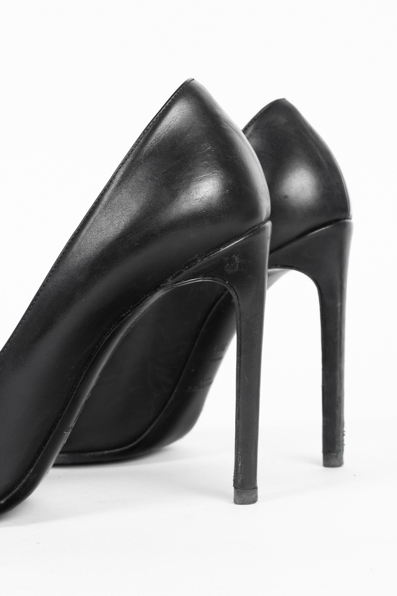 Saint Laurent Paris Saint Laurent Black Leather Pointed-Toe Pumps Size US 9 / IT 39 - 7 Thumbnail