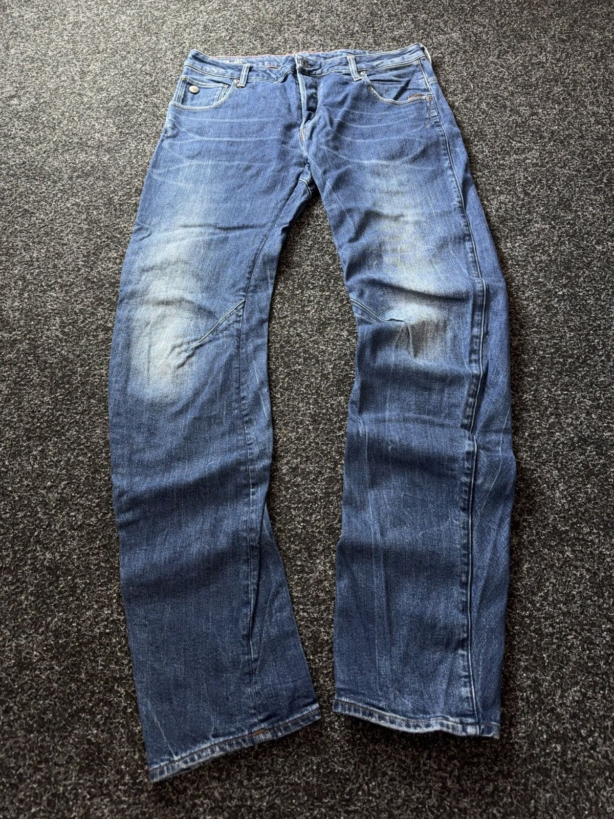 G-Star 00s Y2K G-Star RAW ARC 3D Slim Jeans W32 L34 Vintage Denim Size US 32 / EU 48 - 1 Thumbnail