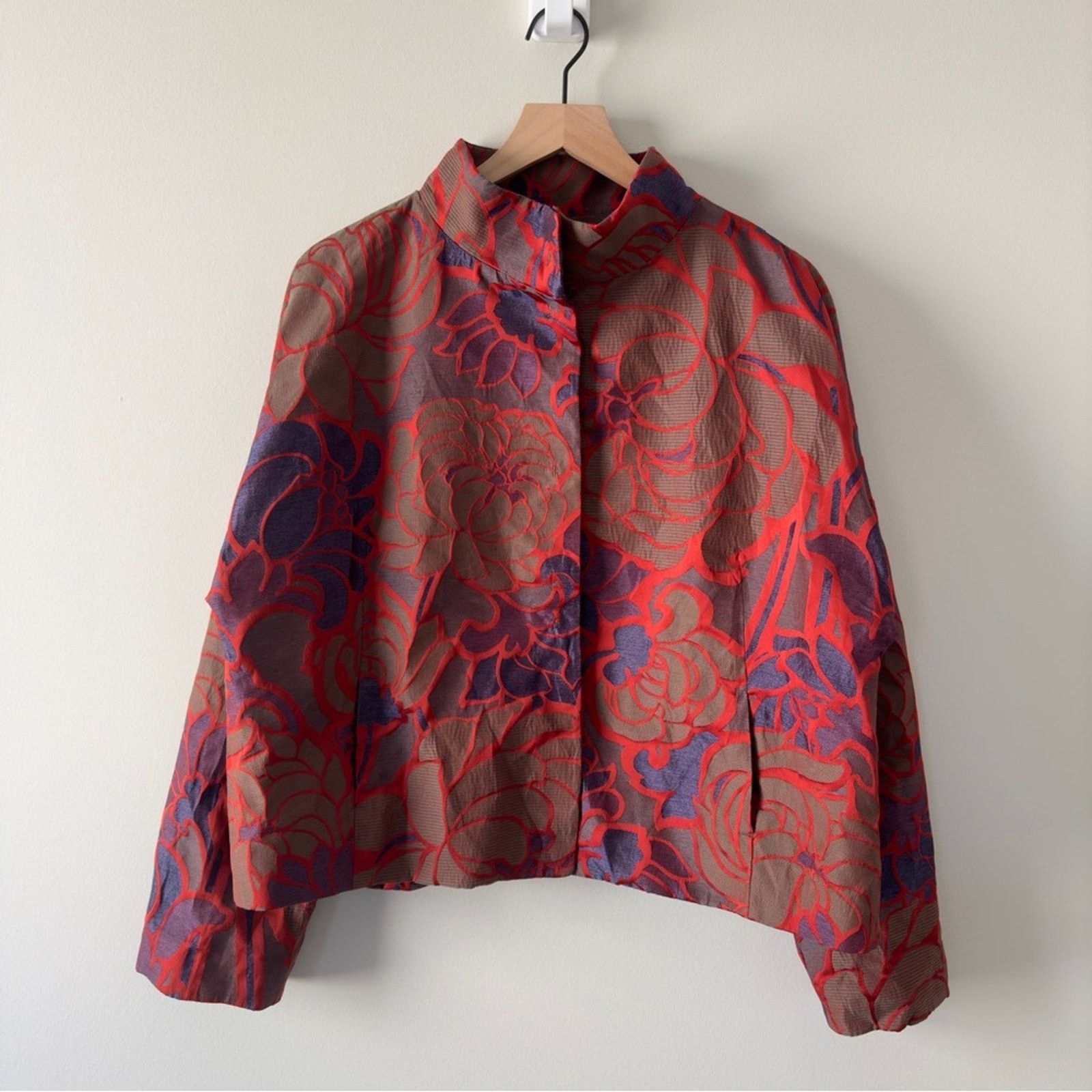 Piazza Sempione Piazza Sempione made in Italy floral Jacquard blazer jacket Size XL / US 12-14 / IT 48-50 - 13 Thumbnail