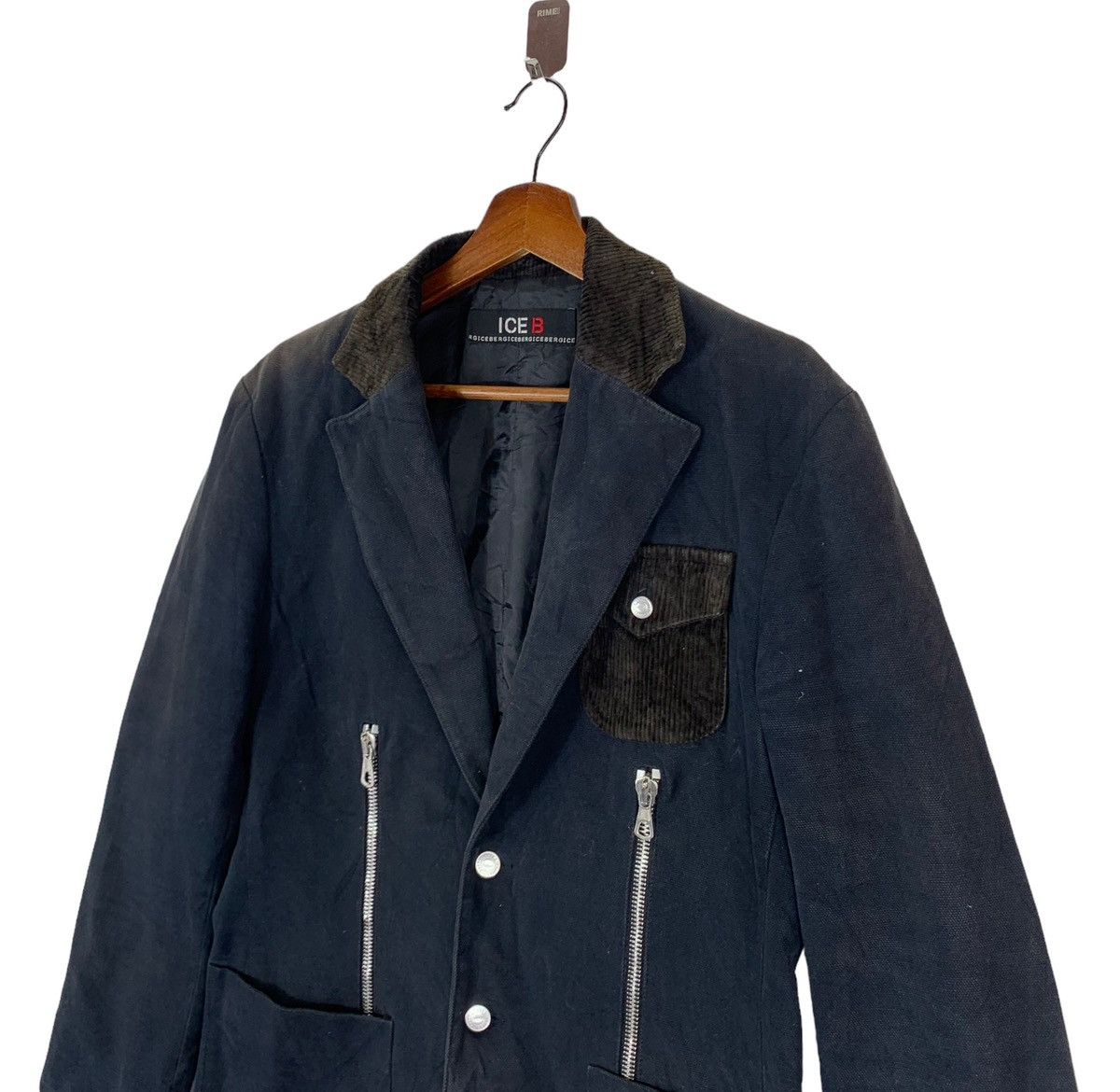 Iceberg VINTAGE ICEBERG HISTORY DENIM PUNK GOTHIC FADED JACKET Size US M / EU 48-50 / 2 - 3 Thumbnail
