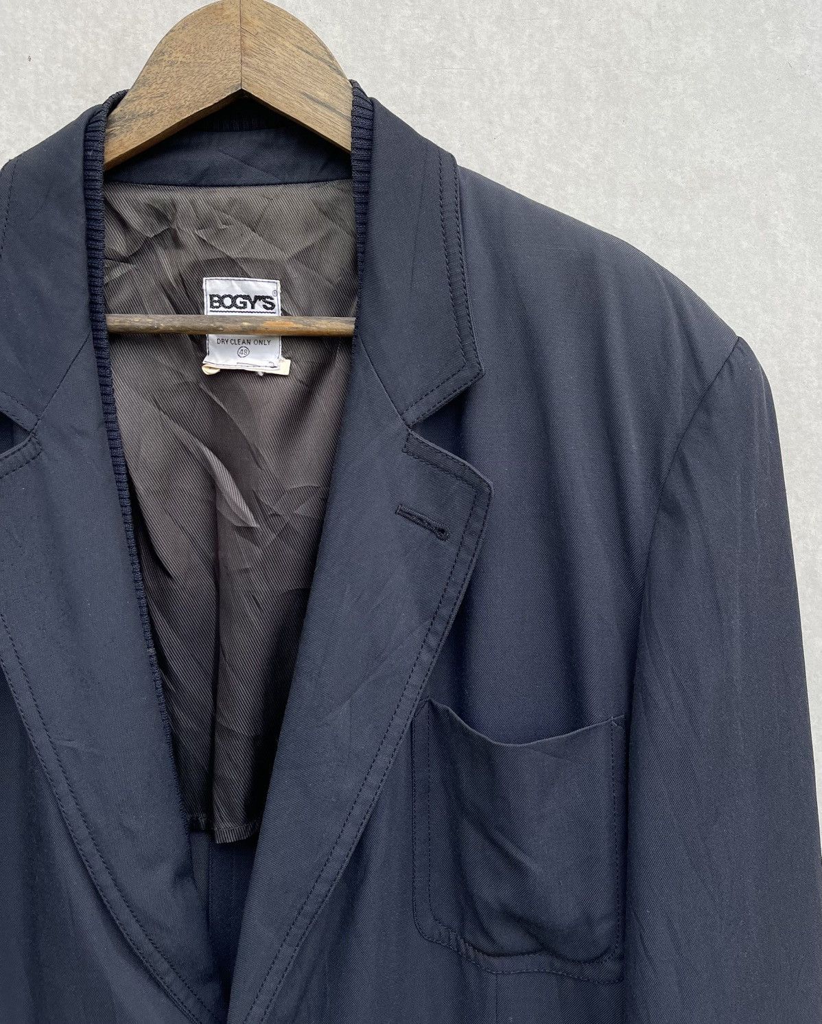 Jean Paul Gaultier × Vintage 🔥VINTAGE BOGY'S ITALY DOUBLE COLLAR BLAZER JACKET Size US L / EU 52-54 / 3 - 6 Thumbnail