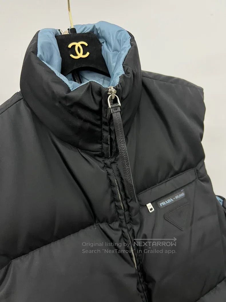 Prada Prada Black down vest Size XXS / US 00 / IT 34 - 3 Thumbnail