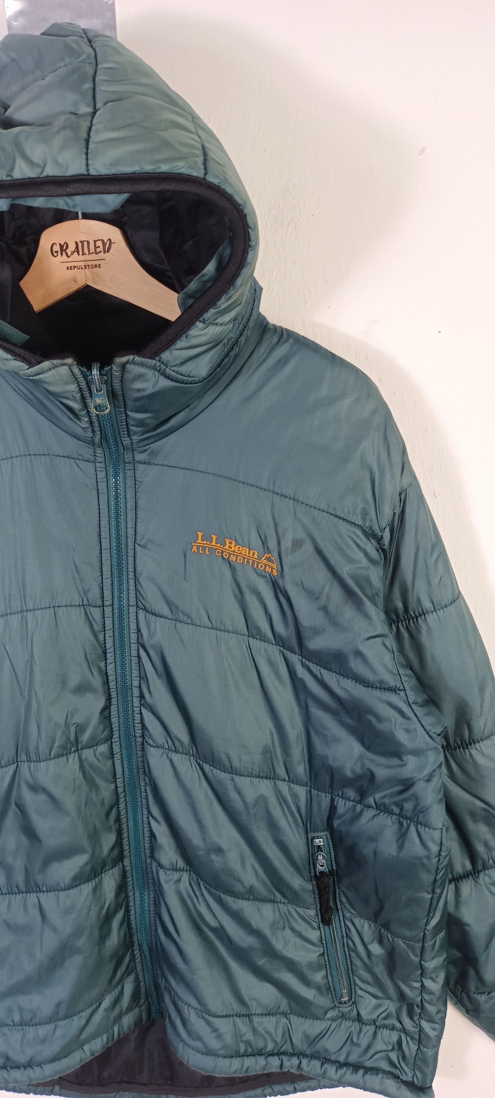 L.L. Bean Vintage 80s🔥 LL Bean Primaloft Parka Puffer Hoodie Jacket Size US L / EU 52-54 / 3 - 4 Thumbnail