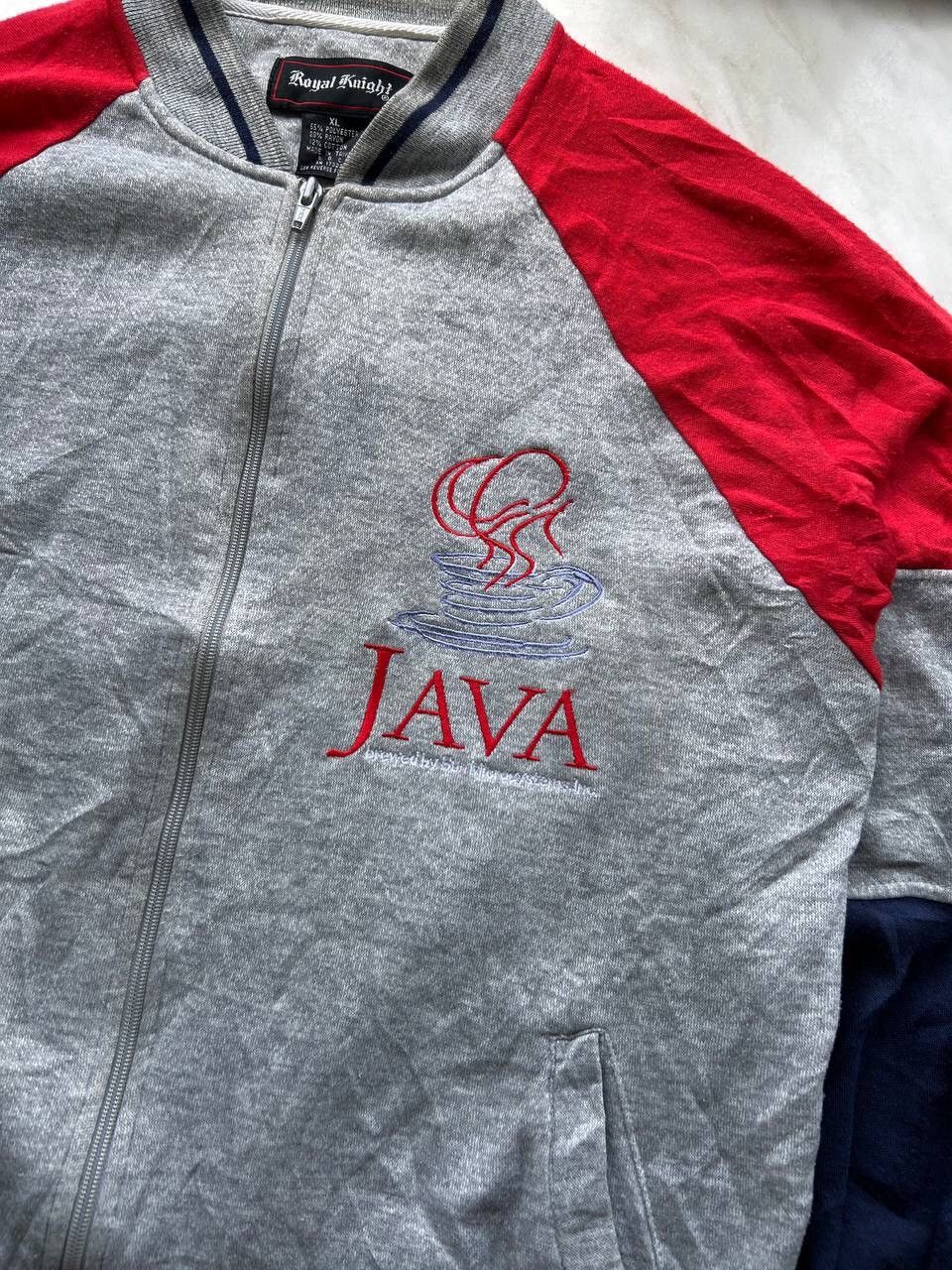 Designer × Vintage Vintage JAVA Microsystems Zip Hoodie Sweatshirt 90s Taiwan Size US L / EU 52-54 / 3 - 3 Thumbnail