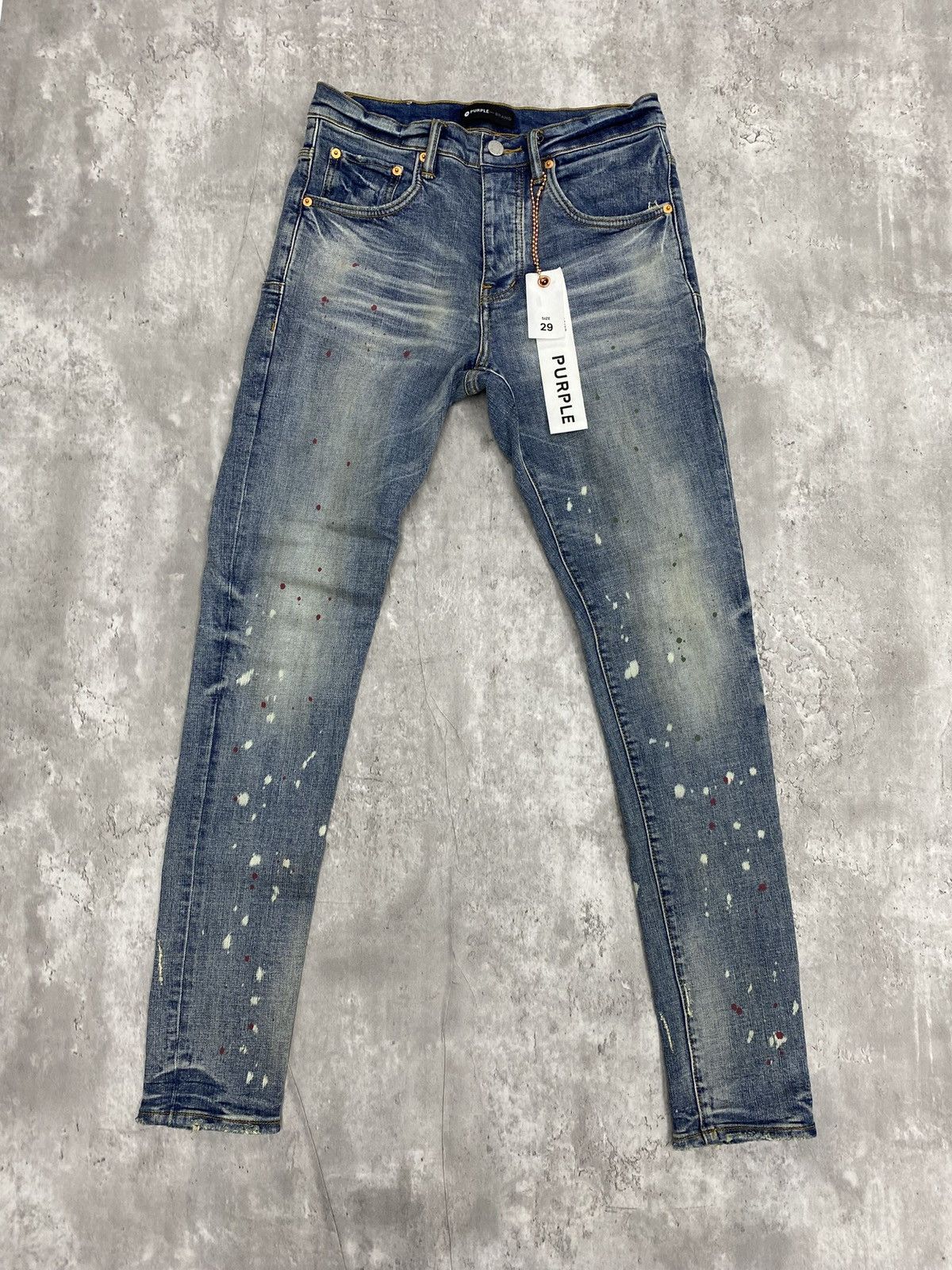 Size 29 - Purple Brand Paint Splatter Jeans