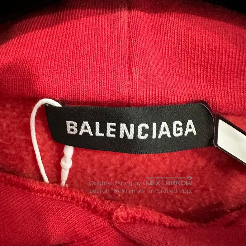 Balenciaga Balenciaga Red Sweatshirt Size US XS / EU 42 / 0 - 4 Thumbnail