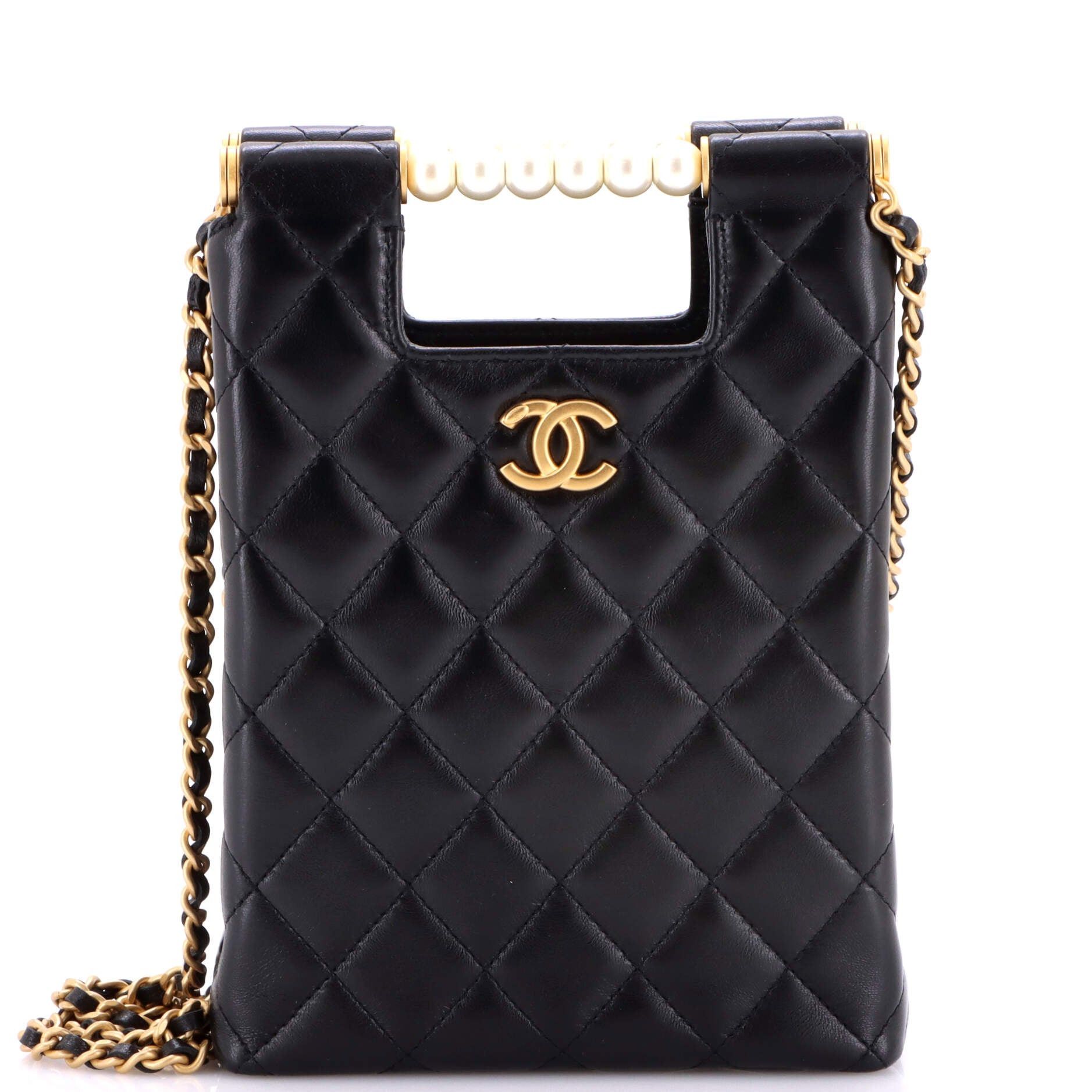 Chanel Chain Around Cut Out Handle Evening Tote Size ONE SIZE - 1 Thumbnail
