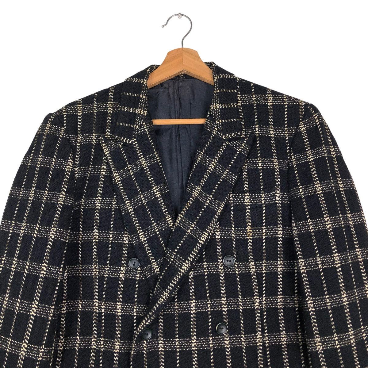 Yohji Yamamoto 🔥VINTAGE YOHJI YAMAMOTO Y’S DOUBLE BREAST JACKET TARTAN Size US S / EU 44-46 / 1 - 3 Thumbnail