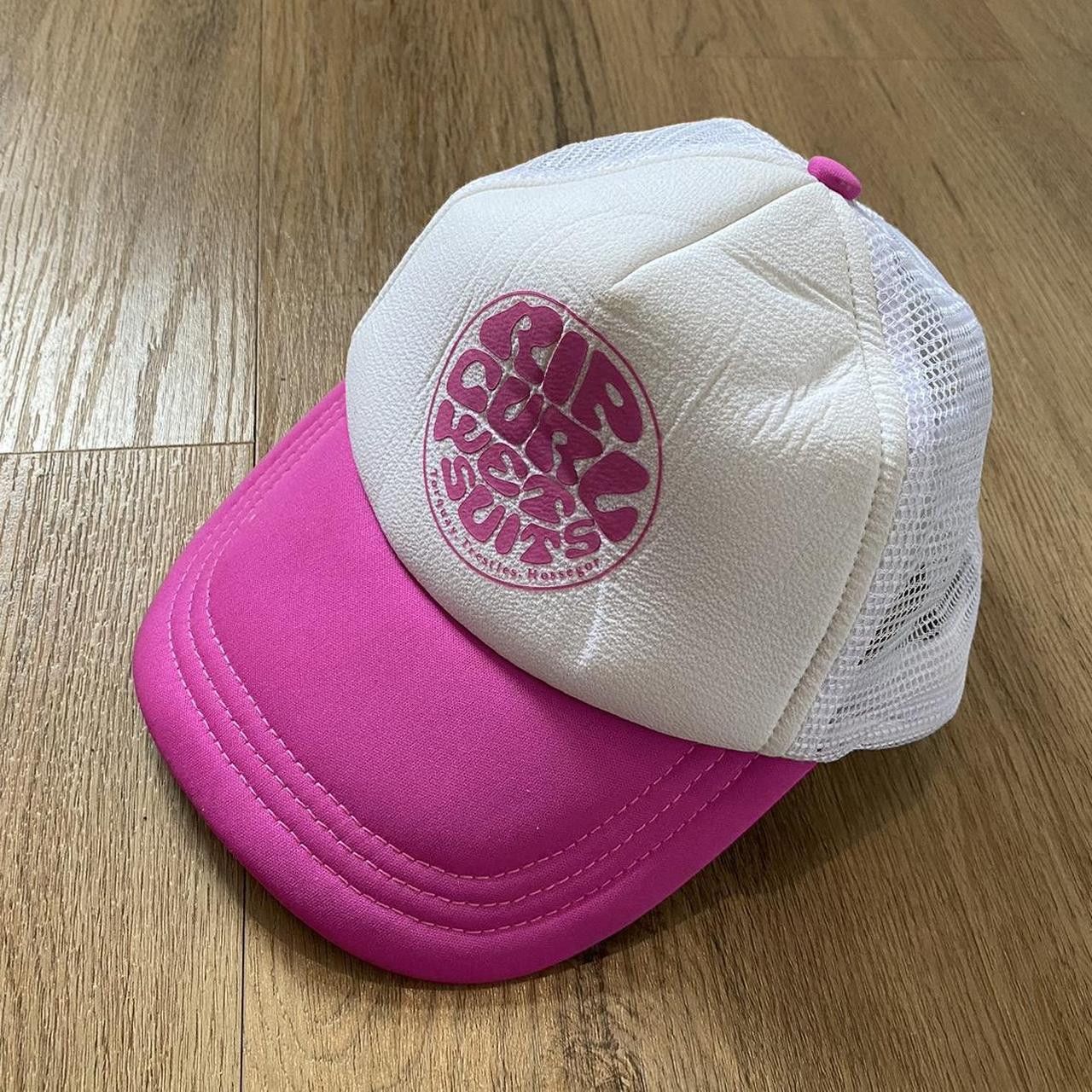 Other Pink and white Rip Curl wet suits trucker hat vintage Size ONE SIZE - 1 Thumbnail