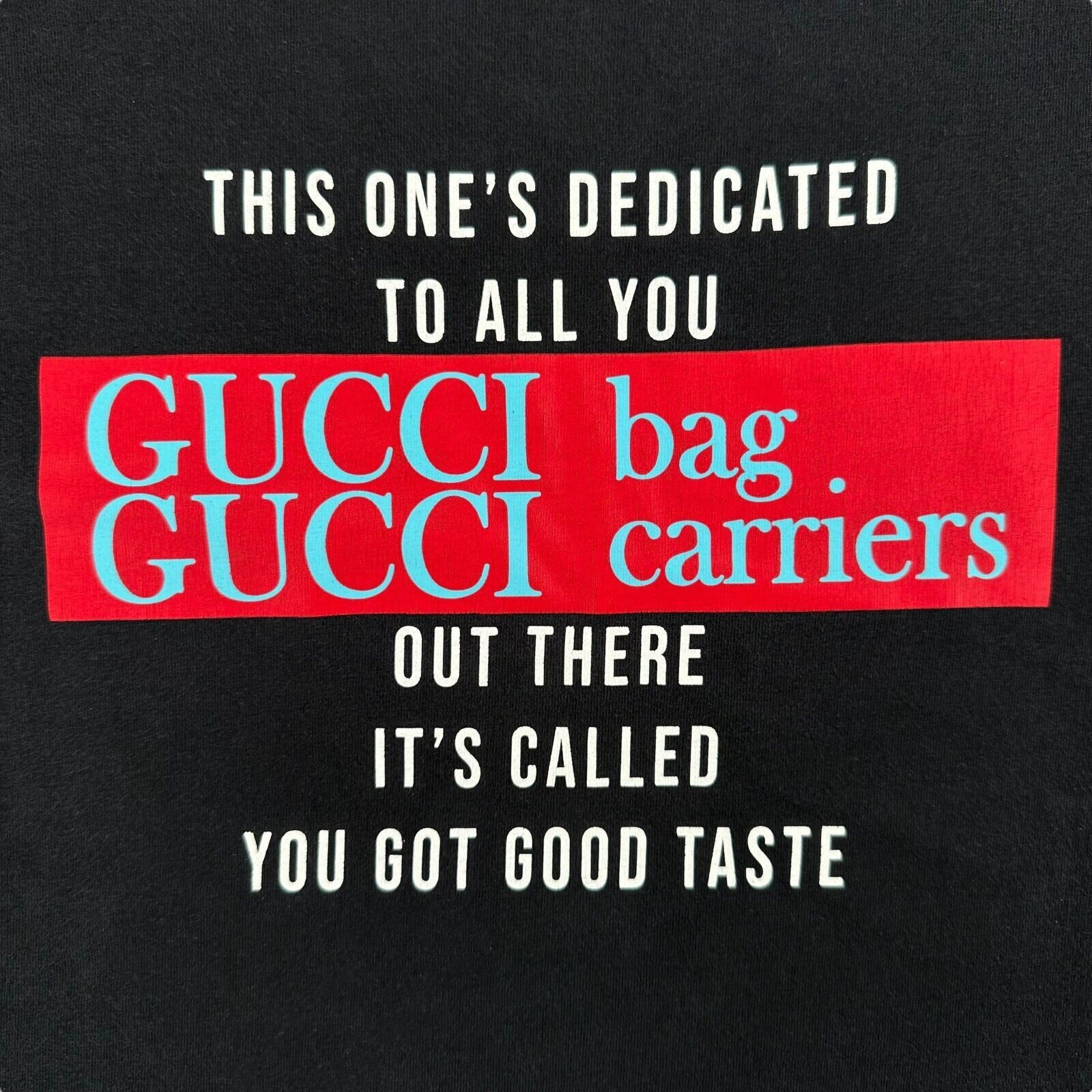 Gucci Gucci T-Shirt Size L Black Gucci Bag Carriers Graphic Print Size US L / EU 52-54 / 3 - 6 Thumbnail