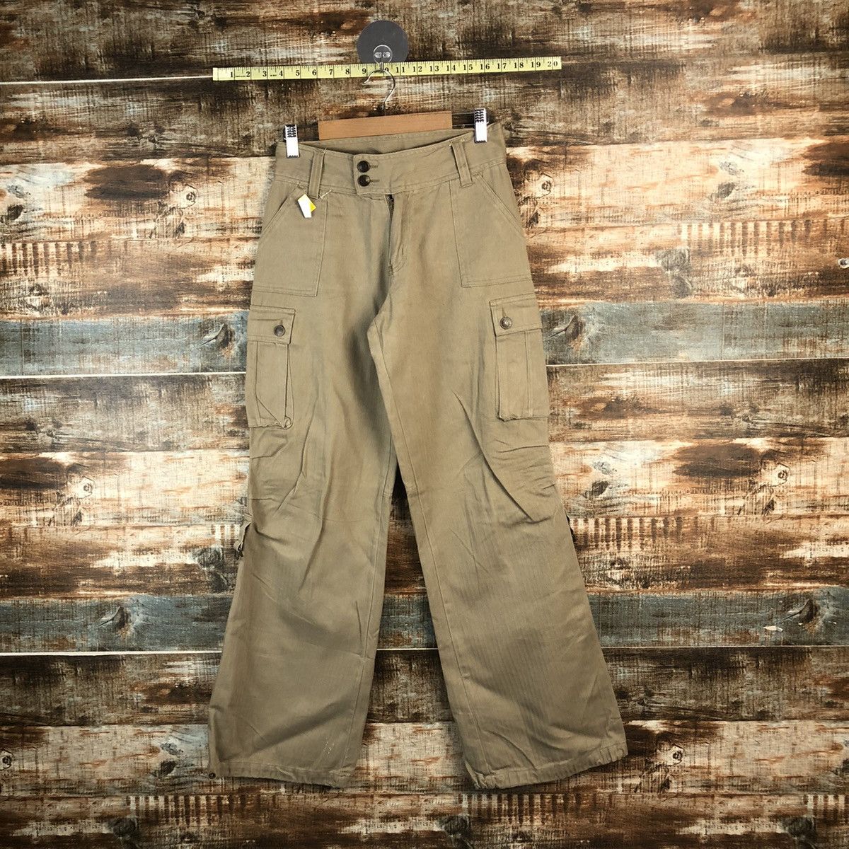 Japanese Brand DL Japanese Brand Brown Cargo Multipocket Pants #C704 Size 25" / US 0 / IT 36 - 1 Thumbnail