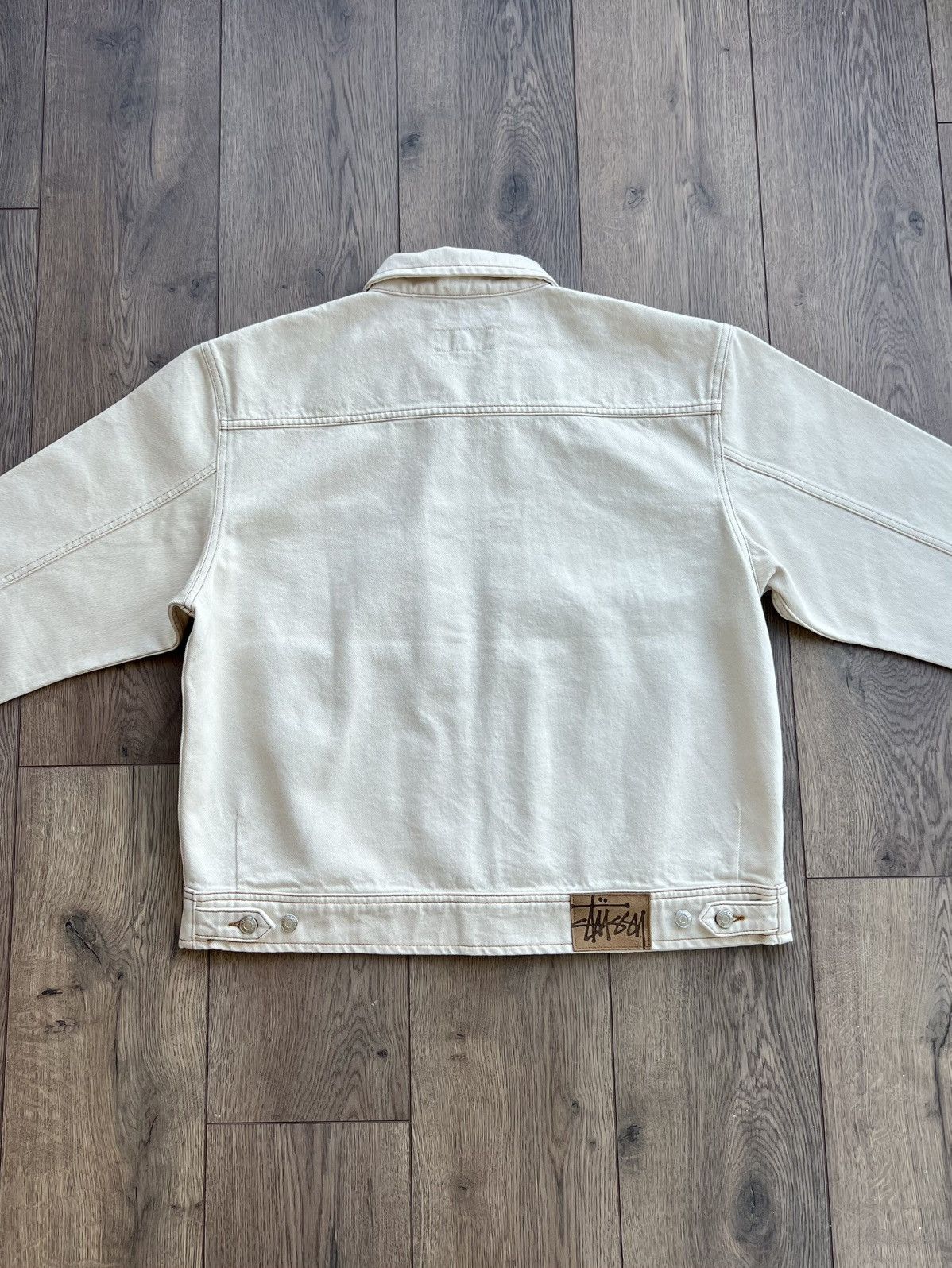 Stussy Stussy Denim Work Jacket Natural Large Size US L / EU 52-54 / 3 - 5 Thumbnail