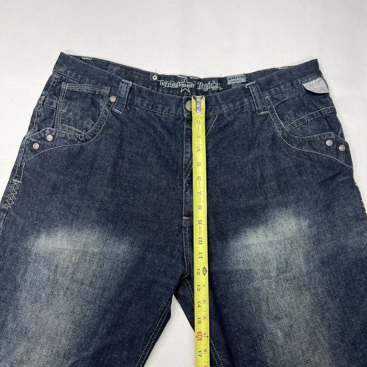 Vintage Infringement Raider Jeans Black Denim Straight Baggy Y2K Size US 40 / EU 56 - 20 Thumbnail