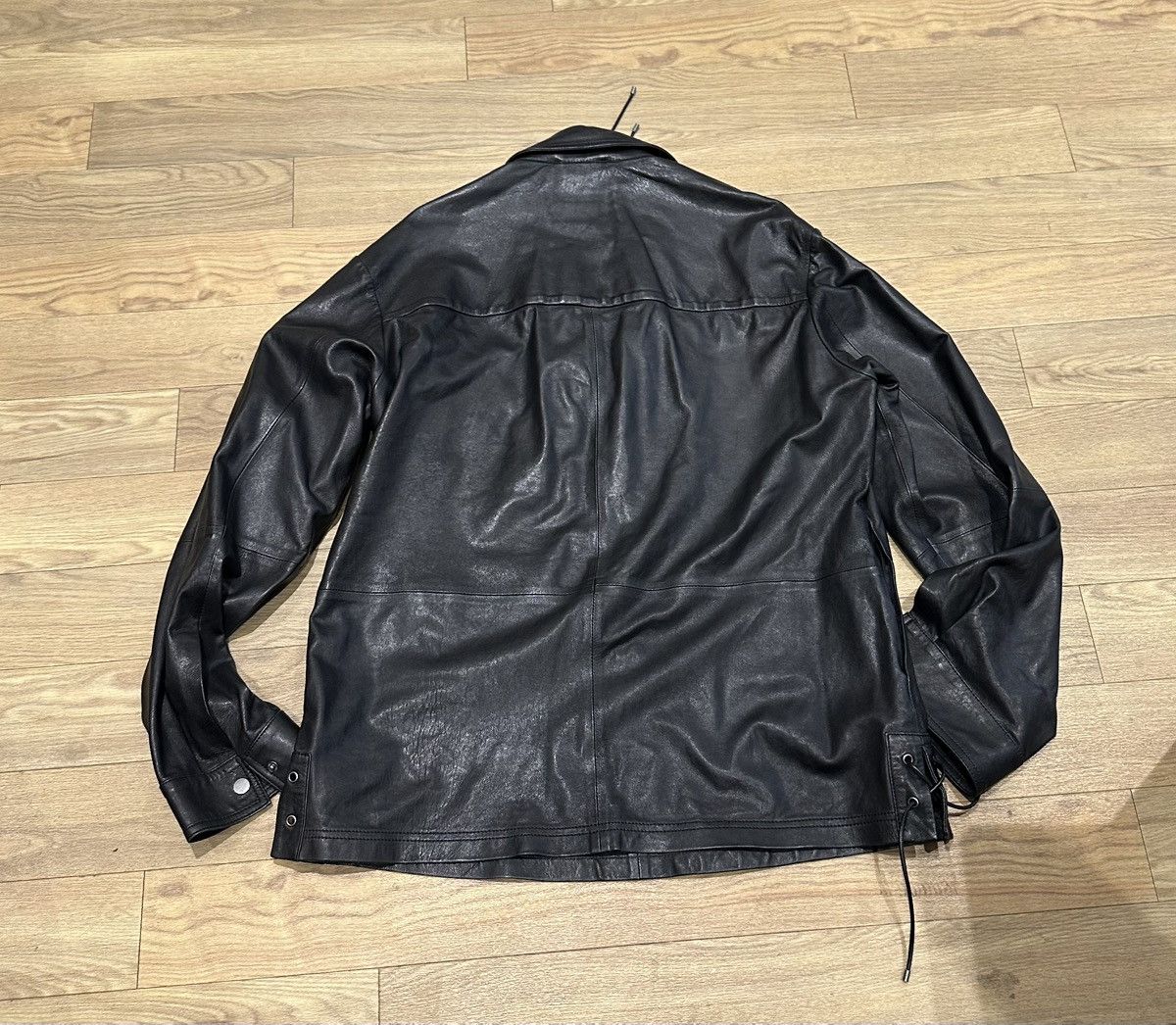 Zara STEVEN MEISEL leather shirt Size US L / EU 52-54 / 3 - 2 Thumbnail