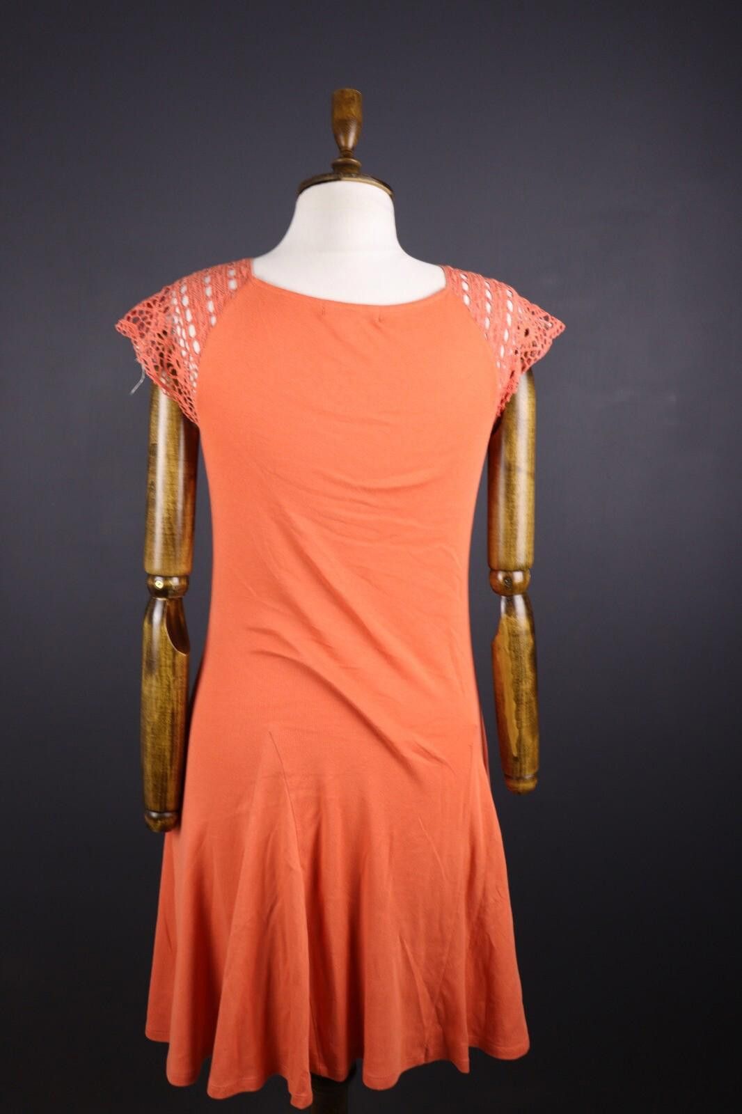 Lauren Ralph Lauren Lauren Ralph Lauren Orange Lace Shift Midi Dress Size S Size S / US 4 / IT 40 - 6 Thumbnail