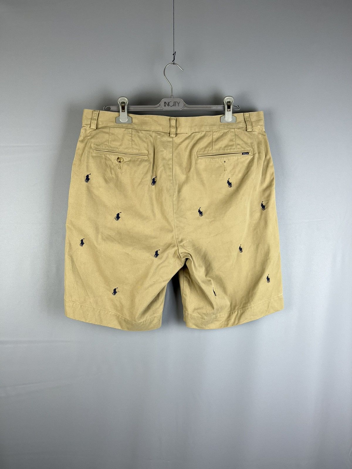 Polo Ralph Lauren Polo Ralph Lauren Pony Monogram Shorts Beige Size 35 Size US 35 - 2 Thumbnail