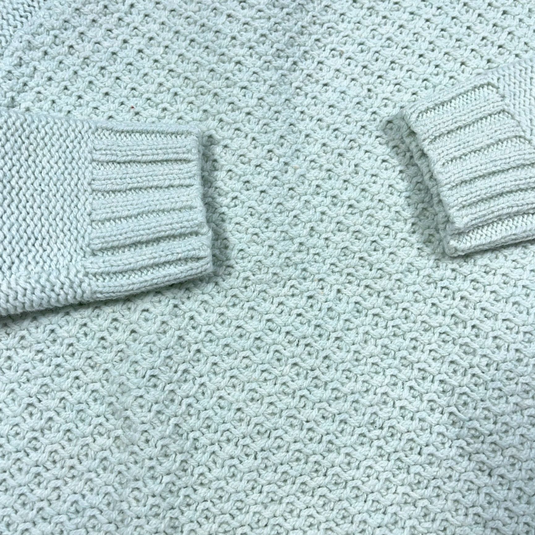 Vintage Woolovers Sweater Women M Green Wool Knit Crewneck Classic 80s Pullover Long Sleeve Casual Regular Knit Style Chunky-Knit Vintage No Logo Size M / US 6-8 / IT 42-44 - 4 Thumbnail