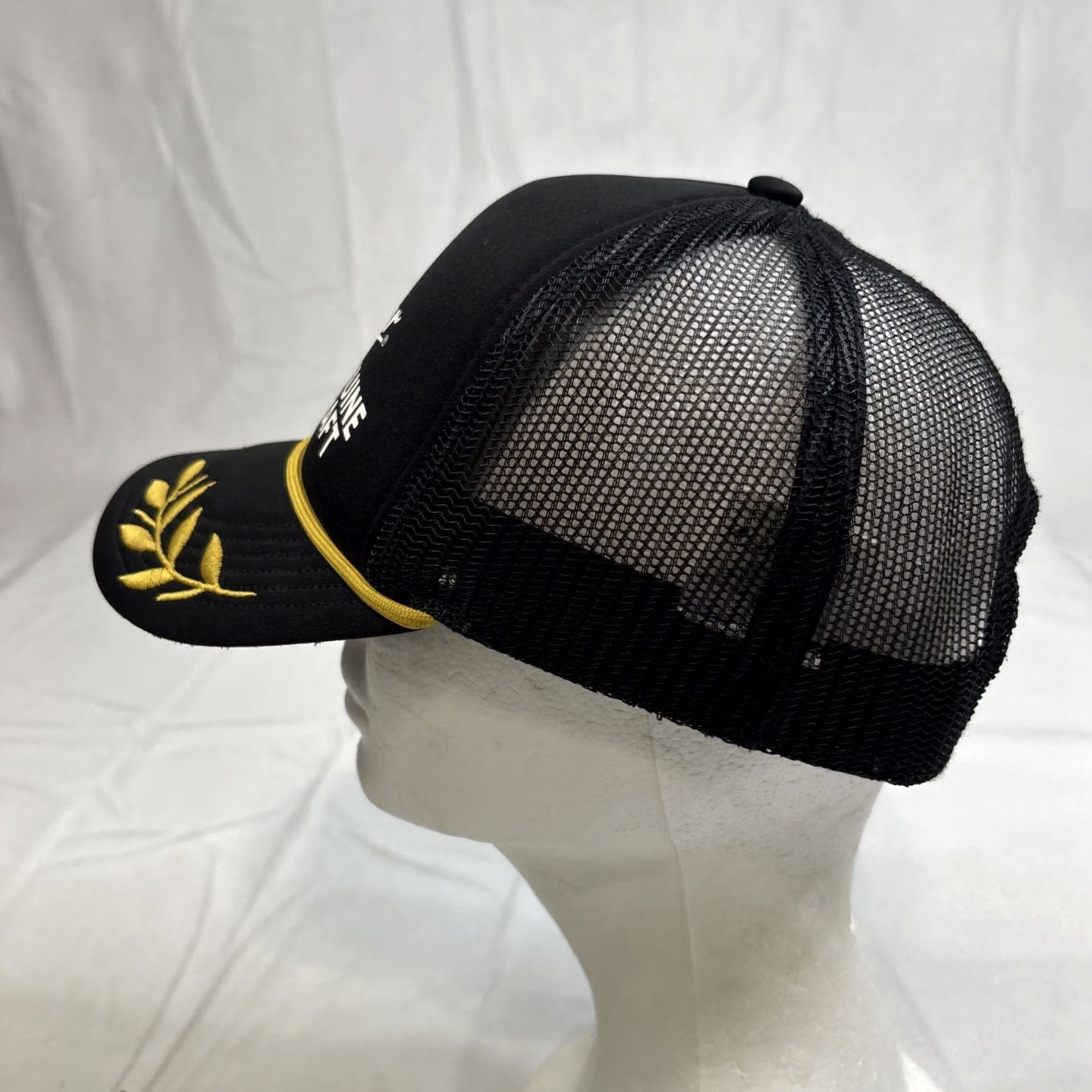 Vintage Miller Genuine Draft Embroidered Black Adjustable Hat Cap Beer Mens One Size Black Cotton Canvas Baseball Cap Size ONE SIZE - 6 Thumbnail