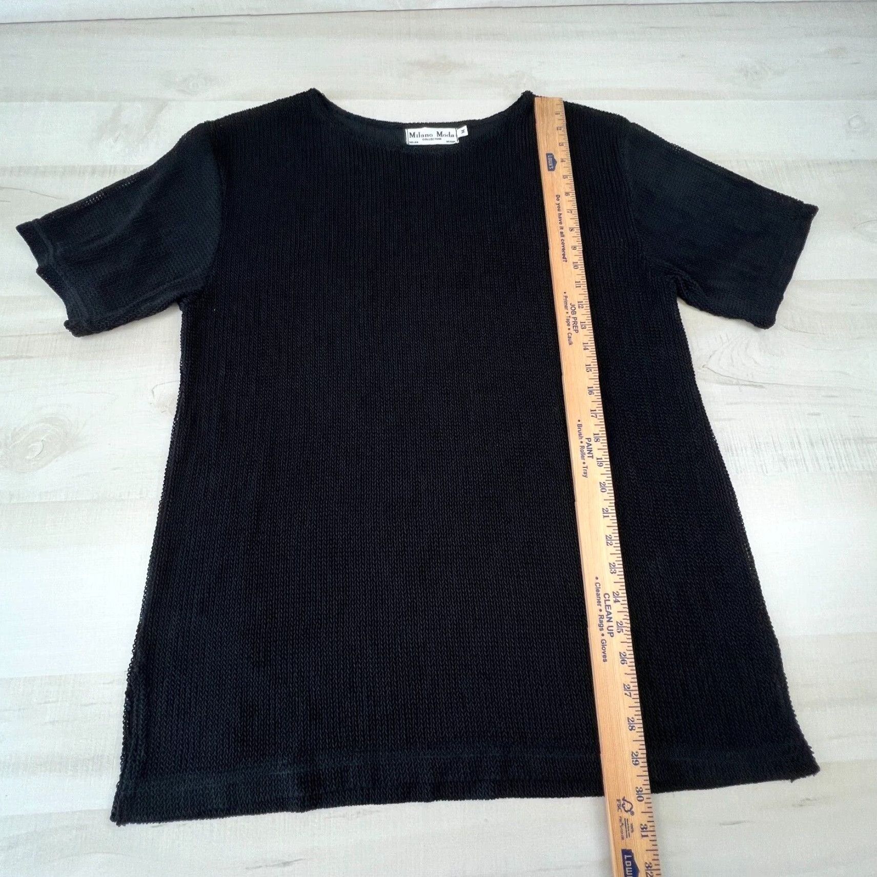 Vintage Milano Moda Womens Sweater Medium Black Extra Large Soft Size M / US 6-8 / IT 42-44 - 4 Thumbnail