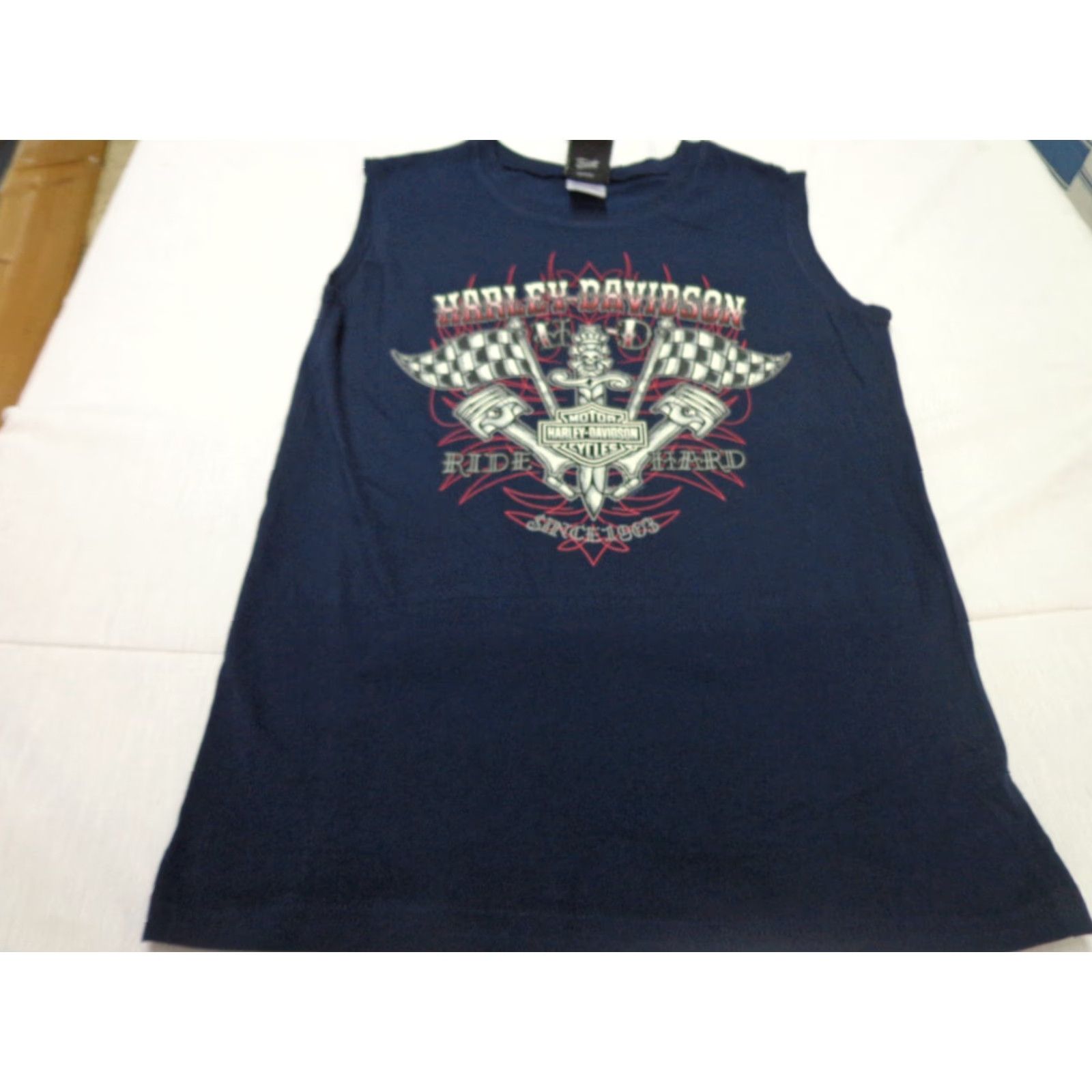 Harley Davidson Harley Davidson Tank Top Smoky Mountains Blue Sleeveless Shirt Small Mens Size US S / EU 44-46 / 1 - 3 Thumbnail