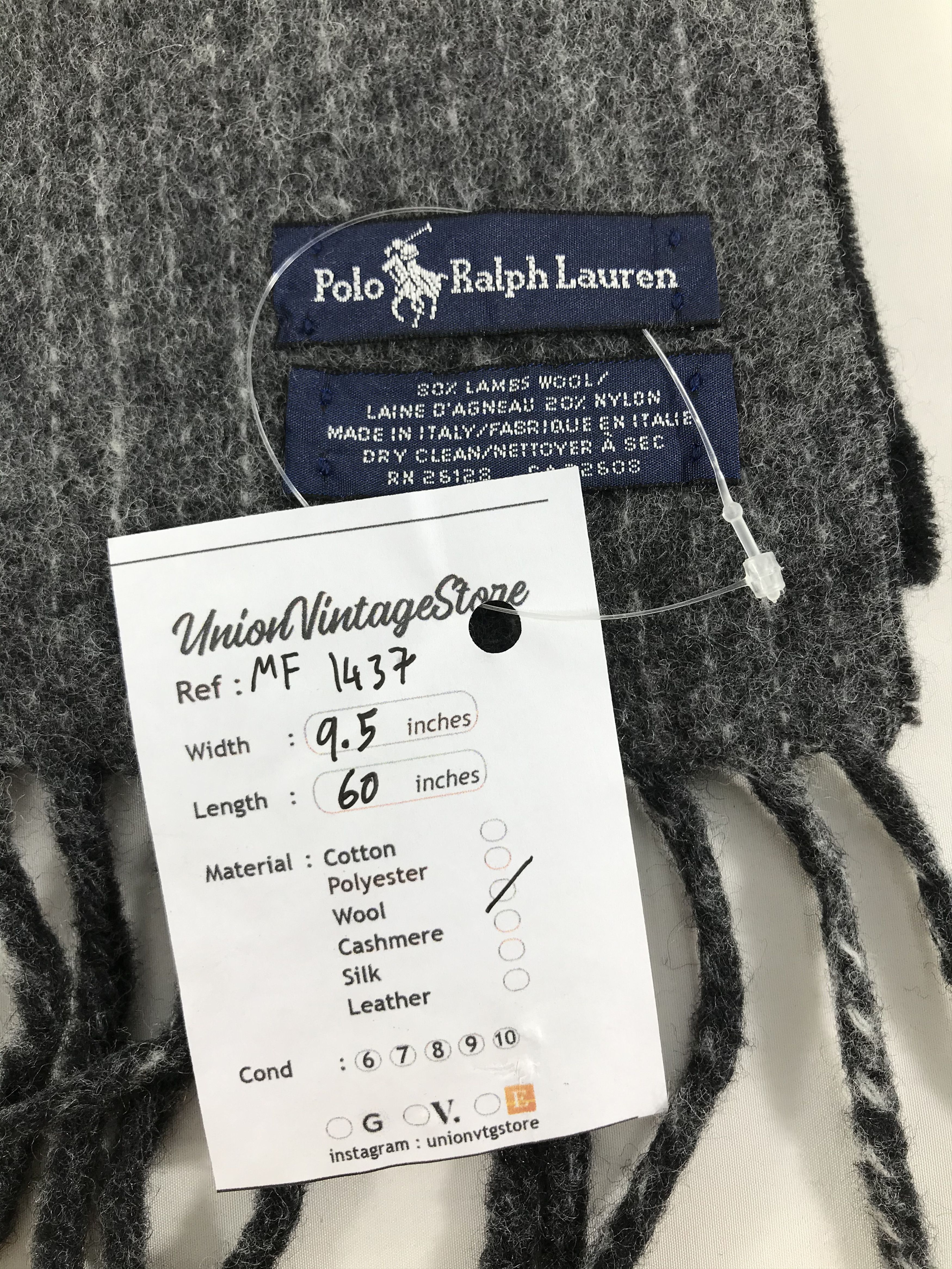 Polo Ralph Lauren Vintage Polo Ralph Lauren Scarf/Muffler/Neckwear MF1437 Size ONE SIZE - 5 Thumbnail