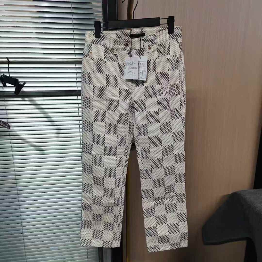 Louis Vuitton Louis Vuitton Damier Small Logo Jeans Size US 34 / EU 50 - 1 Thumbnail