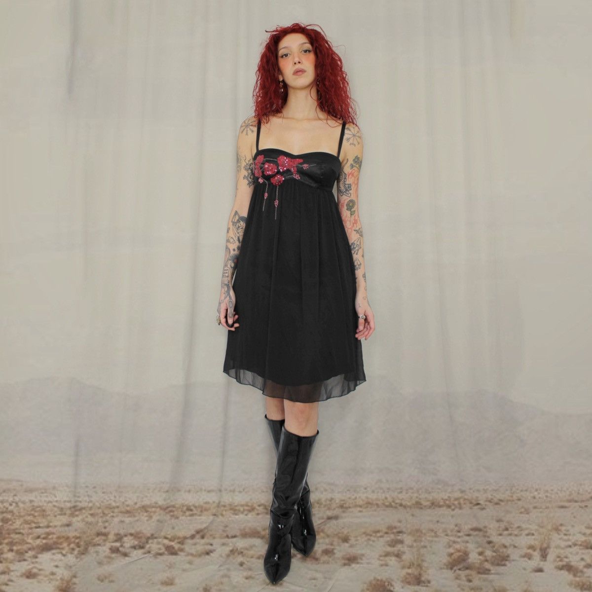 Other 🌺BLACK BABYDOLL DRESS🌺 Size XS / US 0-2 / IT 36-38 - 1 Thumbnail