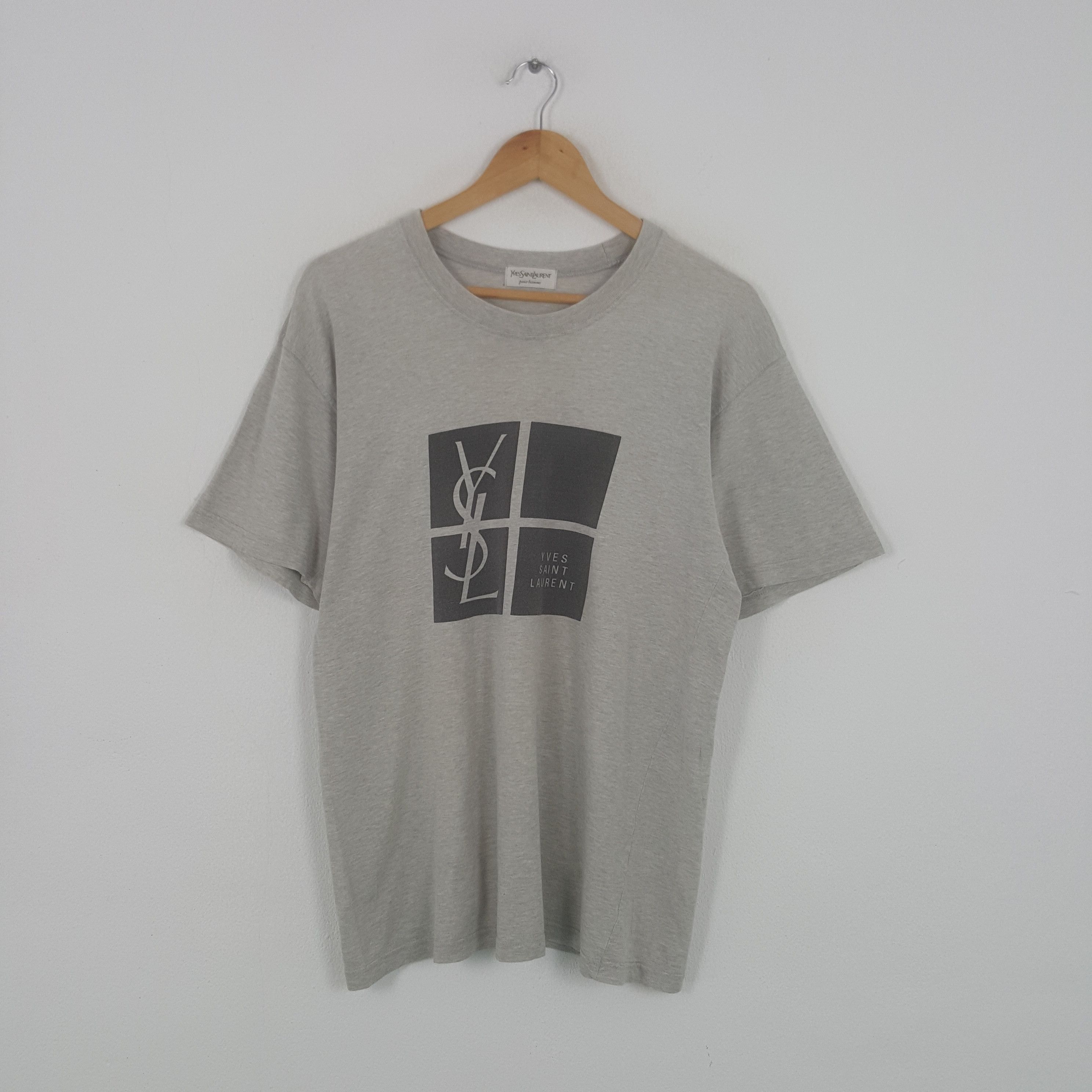 Vintage × Yves Saint Laurent Vintage Yves Saint Laurent Italian Brand Tshirt Size US L / EU 52-54 / 3 - 1 Thumbnail