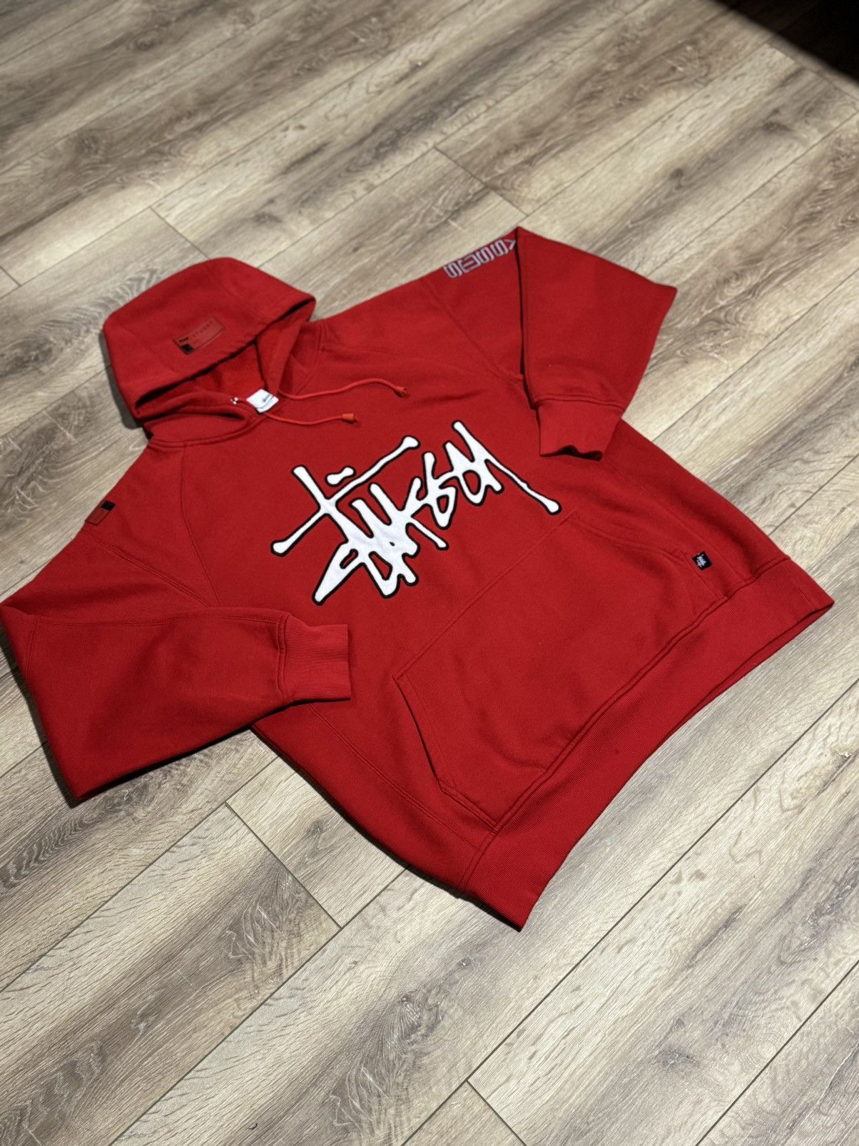 Stussy Authentic Stüssy Workwear Hoodie - Archive / Y2K Era - Red Size US XL / EU 56 / 4 - 3 Thumbnail