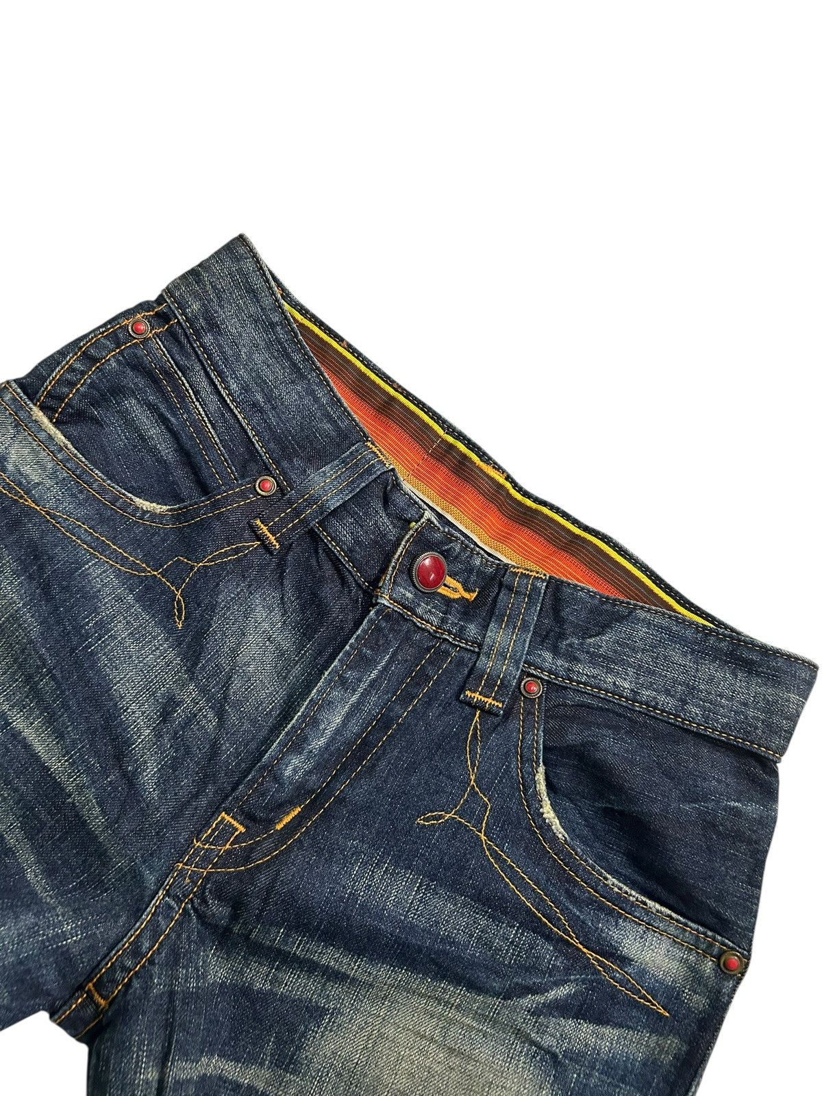 Japanese Brand × Kapital × Vintage Flare Edwin Bluetrip Japanese Style Denim Jeans Size US 29 - 6 Thumbnail