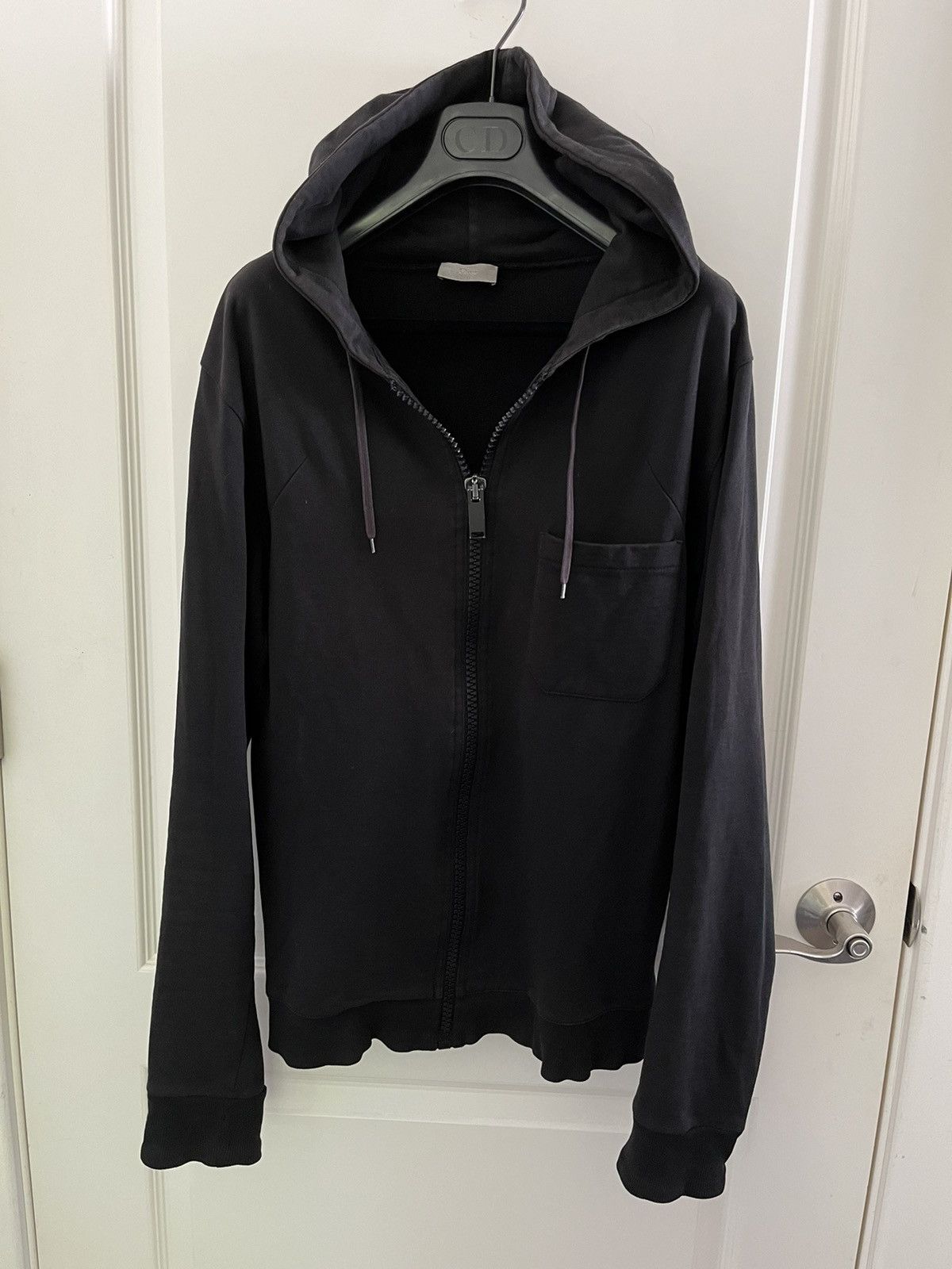 Dior × Hedi Slimane Dior Homme SS05 Black Zip Up Hoodie | Grailed