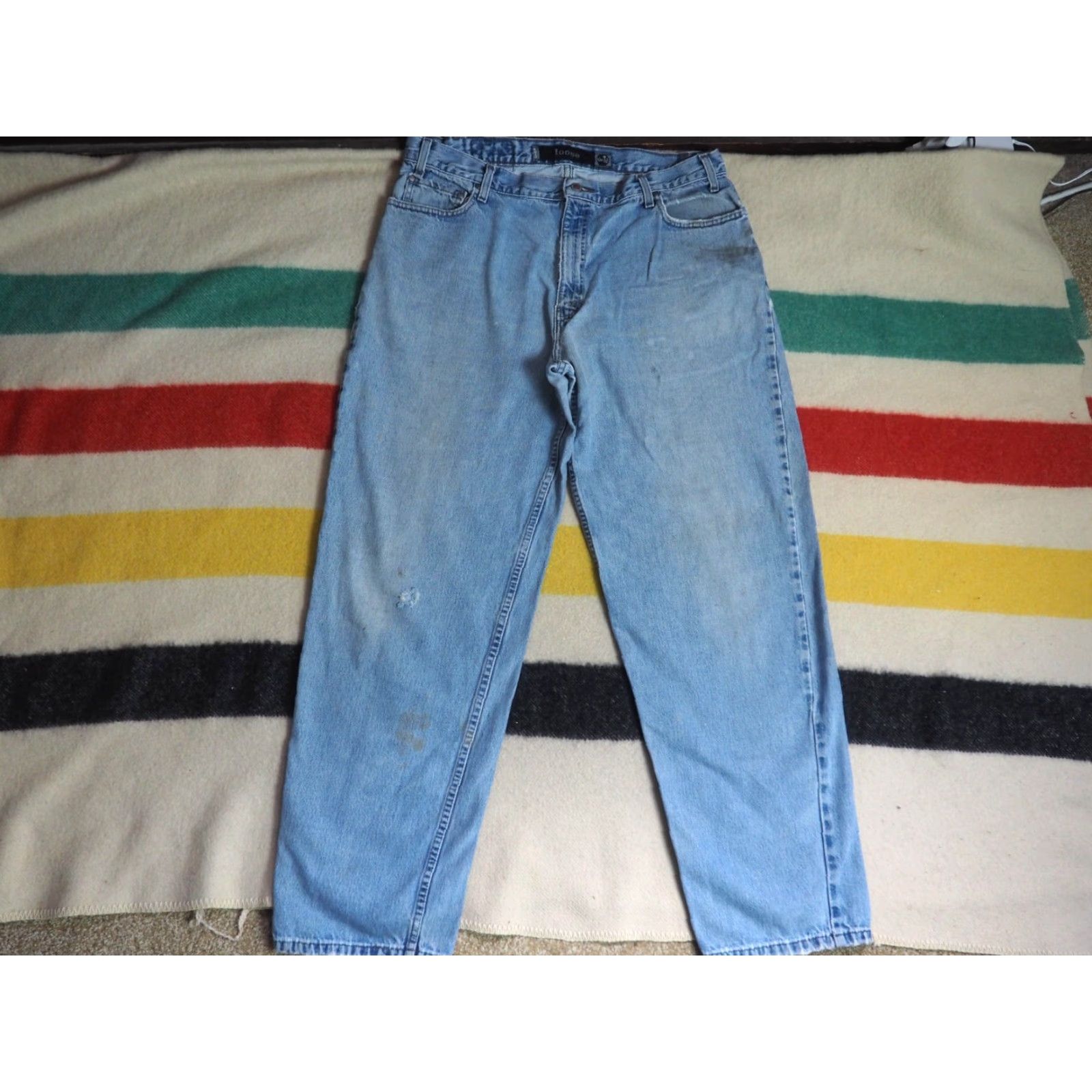 Levi's VTG Levi's Silvertab Jeans 36x32 Blue Denim Mens Baggy Grunge 90s 2000s Denim Pants Casual Size US 36 / EU 52 - 2 Thumbnail