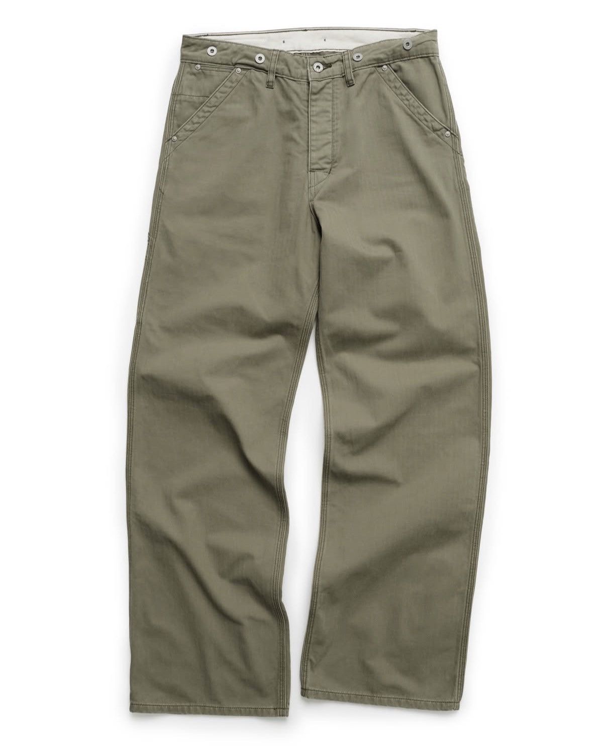 Other PINUP RAGS ABRAM OLIVE HBT PANT Size US 32 / EU 48 - 1 Thumbnail