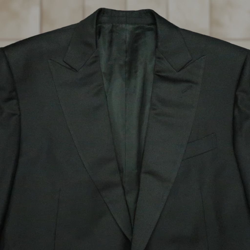 Ermenegildo Zegna Ermenegildo Zegna Blazer Mens 42R Black Wool Tuxedo Formal Suit Jacket Size 42R - 1 Thumbnail