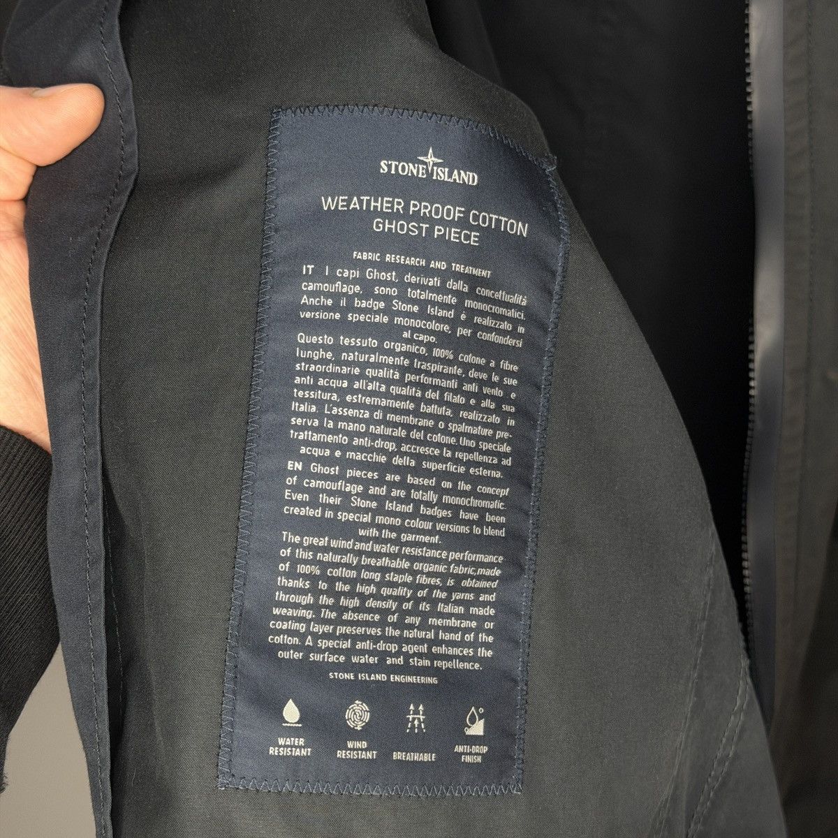 Stone Island Stone Island SS13 Ghost Piece Weatherproof Cotton Jacket Size US L / EU 52-54 / 3 - 14 Thumbnail